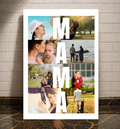 Mama, das schönste Wort als personalisiertes Poster nach eigenem Foto