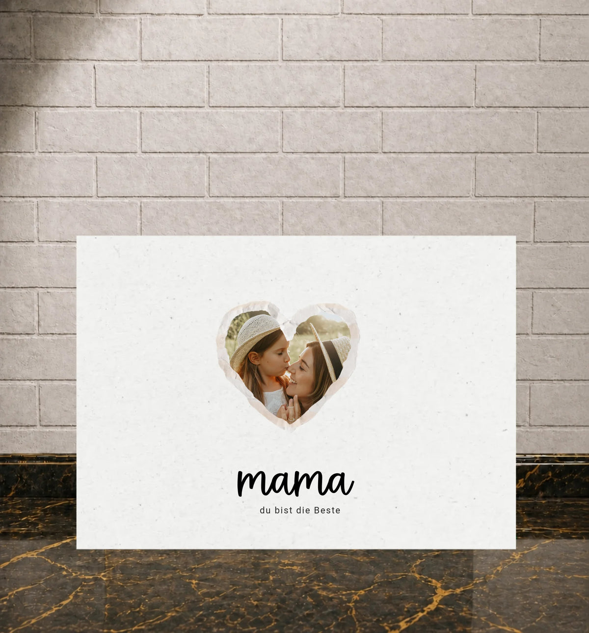 Mama, du bist die Beste als personalisiertes Poster nach eigenem Foto
