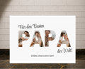 Für den besten Papa der Welt als personalisierte Leinwand nach eigenem Foto