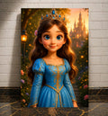 Prinzessinnen-Portrait als personalisierte Leinwand nach eigenem Foto