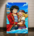 One Piece Animated als personalisierte Leinwand nach eigenem Foto