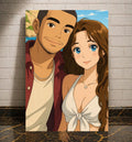 Portrait im Ghibli-Stil als personalisierte Leinwand nach eigenem Foto