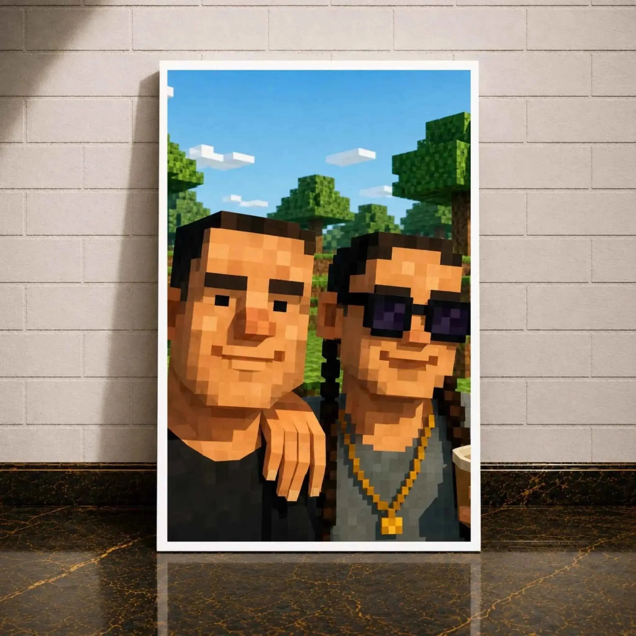 Einfallsreiche Personalisierte Minecraft Leinwand für Kreative - Dein Pixel-Abenteuer