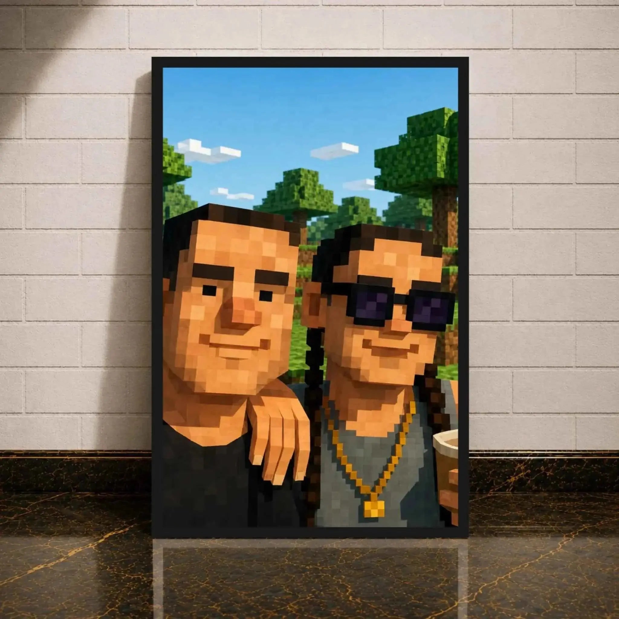 Einfallsreiche Personalisierte Minecraft Leinwand für Kreative - Dein Pixel-Abenteuer