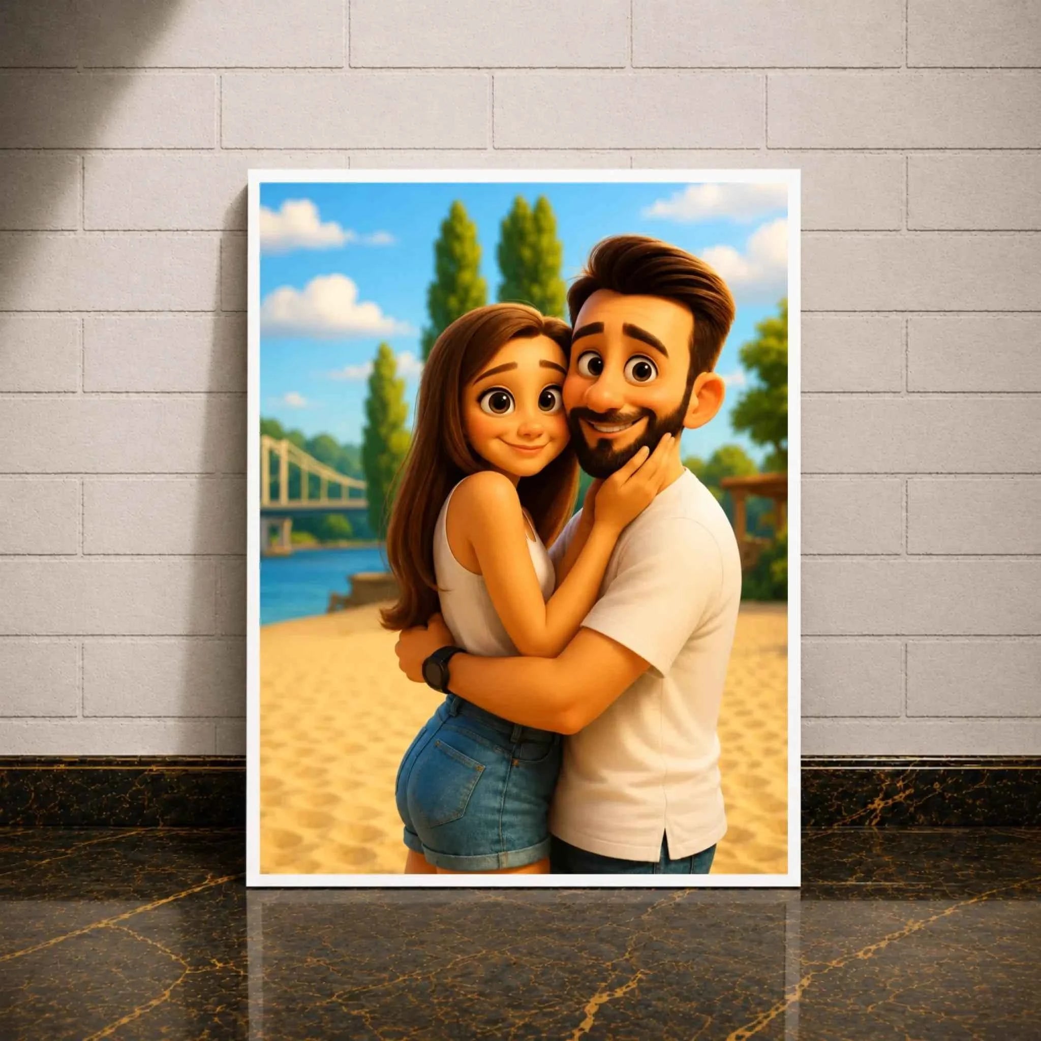 Personalisierte Leinwand - Animiertes Portrait