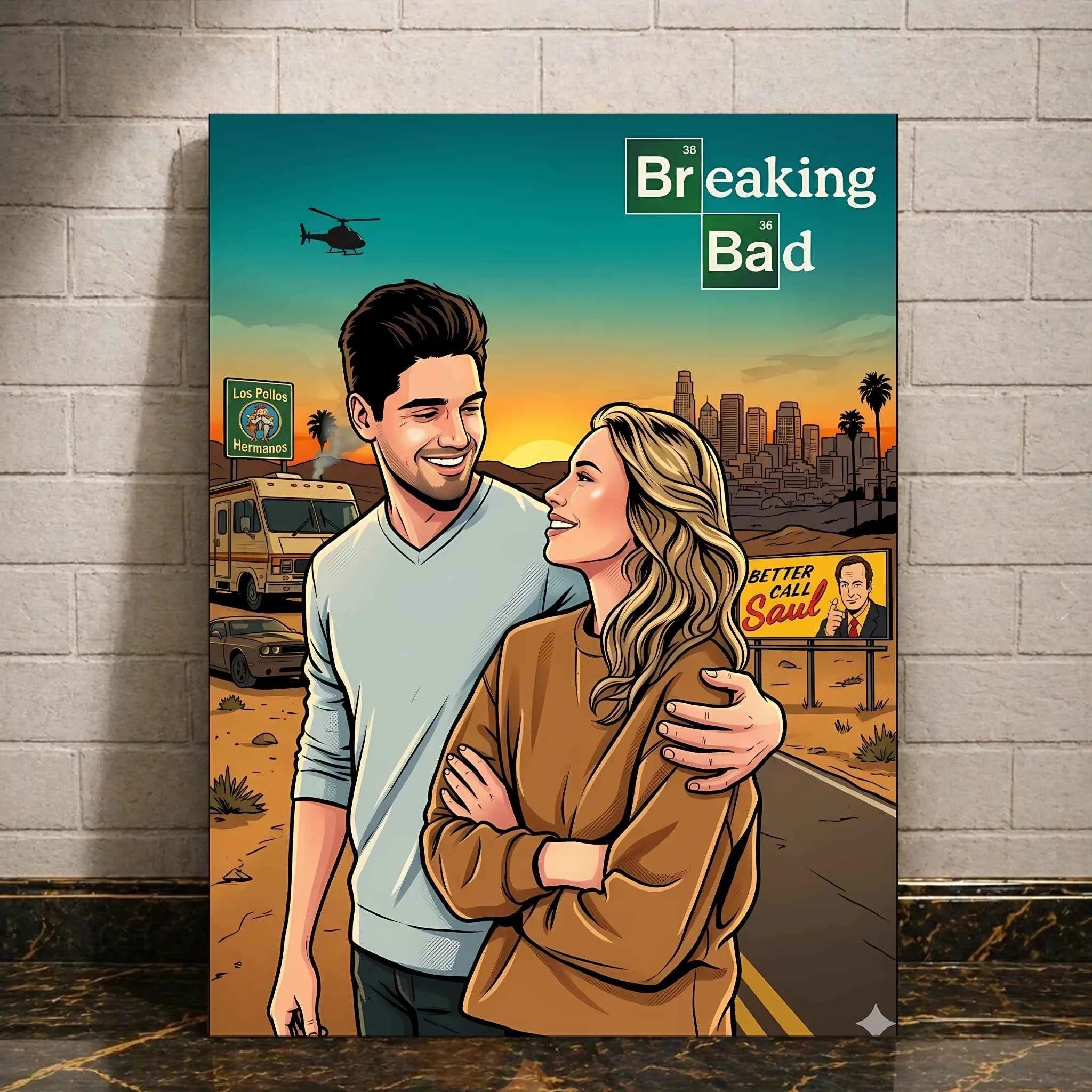 Personalisierte Leinwand -Breakingbad Poster
