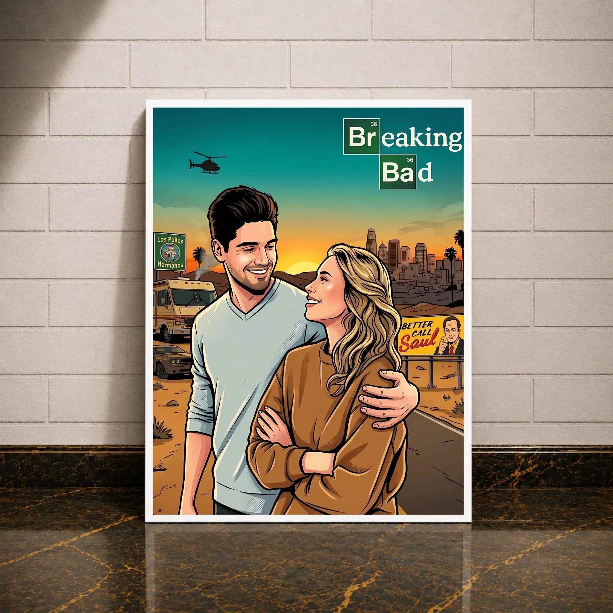 Personalisierte Leinwand -Breakingbad Poster