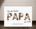 Personalisierte Leinwand - Für den besten Papa der Welt - liebehier