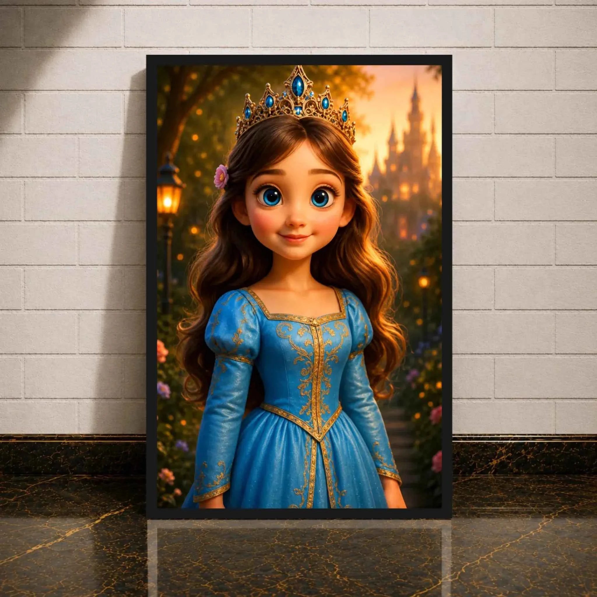 Personalisierte Leinwand - Prinzessinnen-Portrait