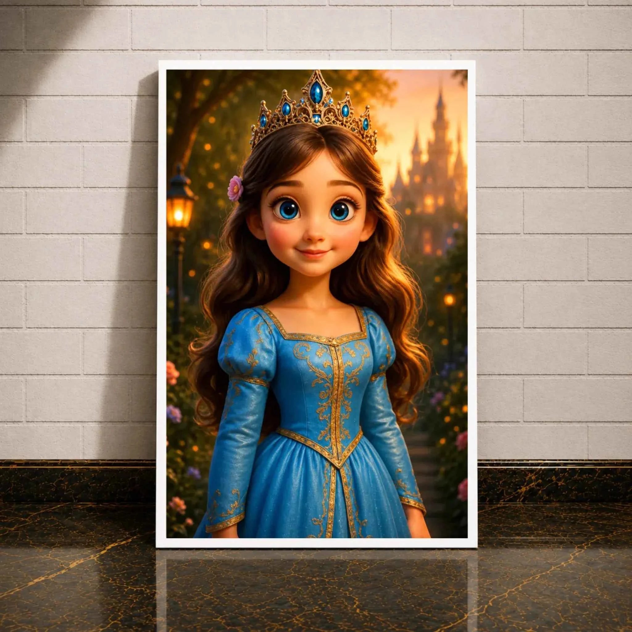 Personalisierte Leinwand - Prinzessinnen-Portrait