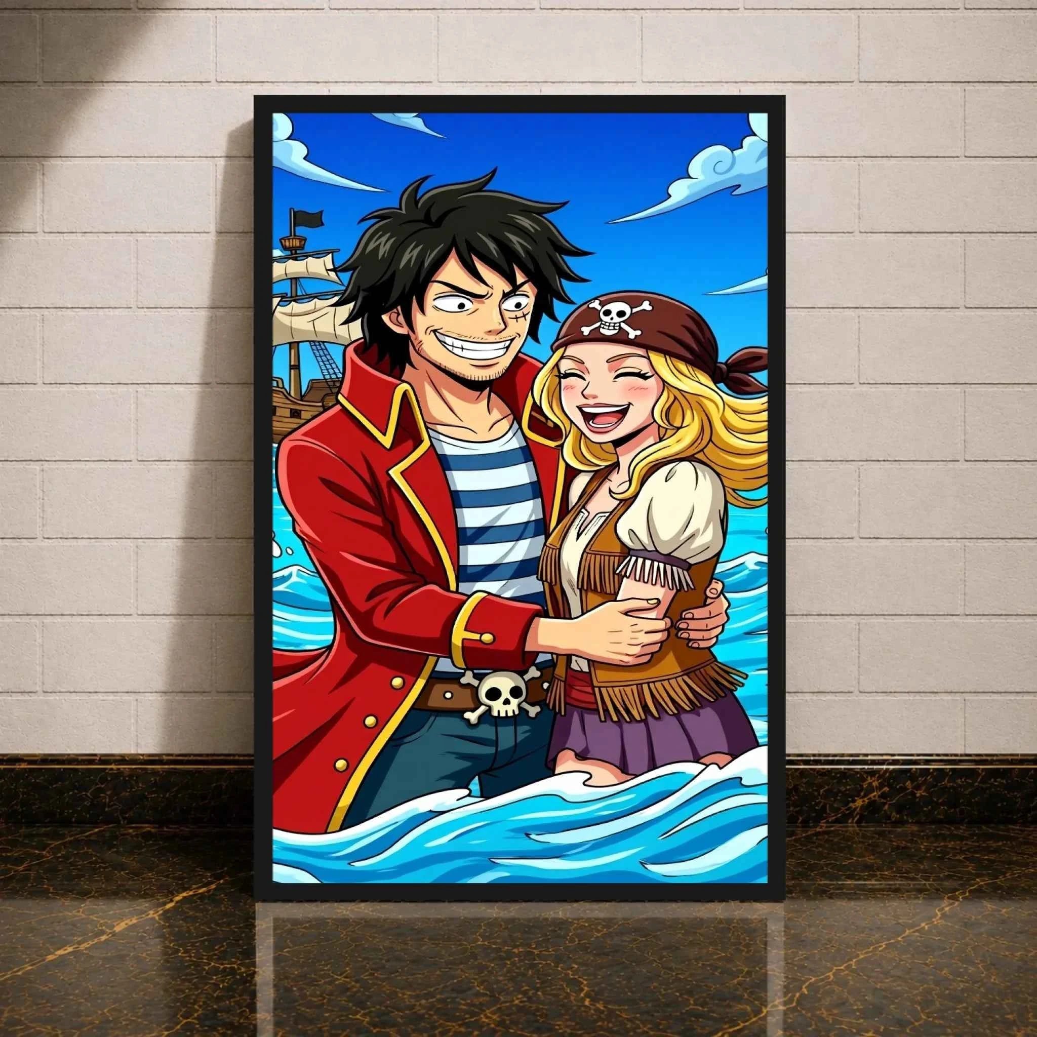 Personalisierte One Piece Leinwand – Werde Teil der Strohhutbande