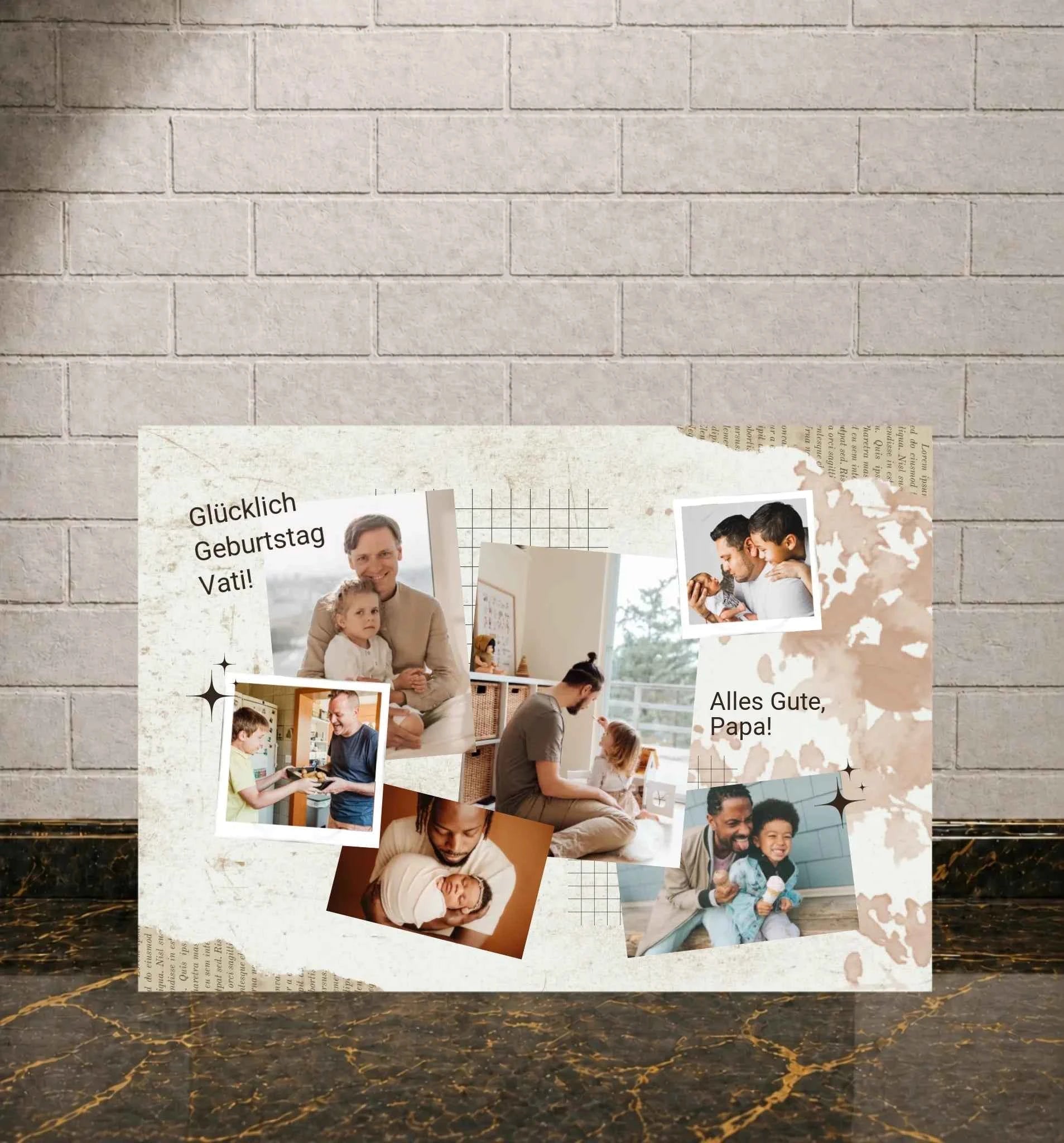 Personalisierte Poster – Alles Gute zum Geburtstag, Papa