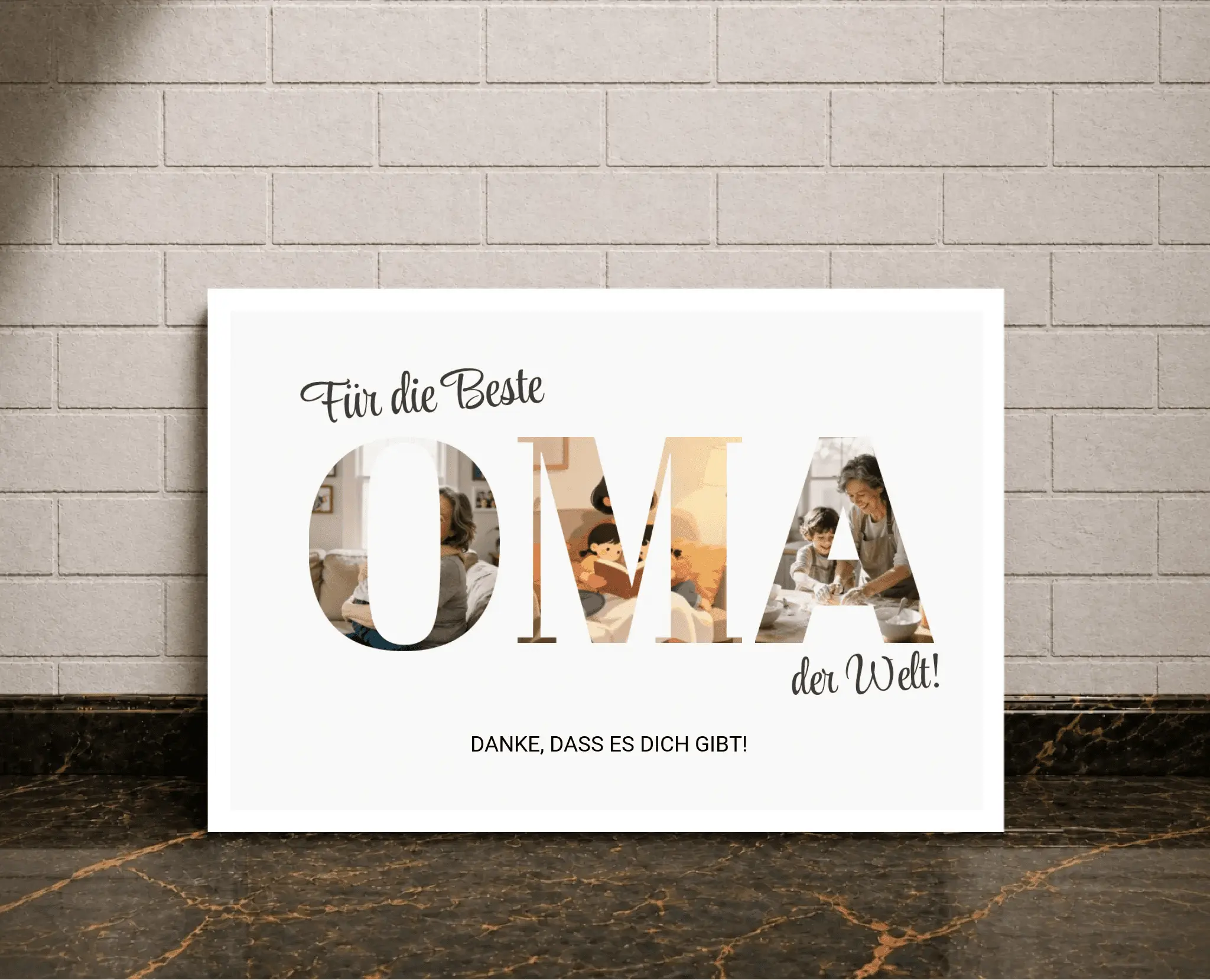 Personalisierte Poster - Beste Oma - liebehier