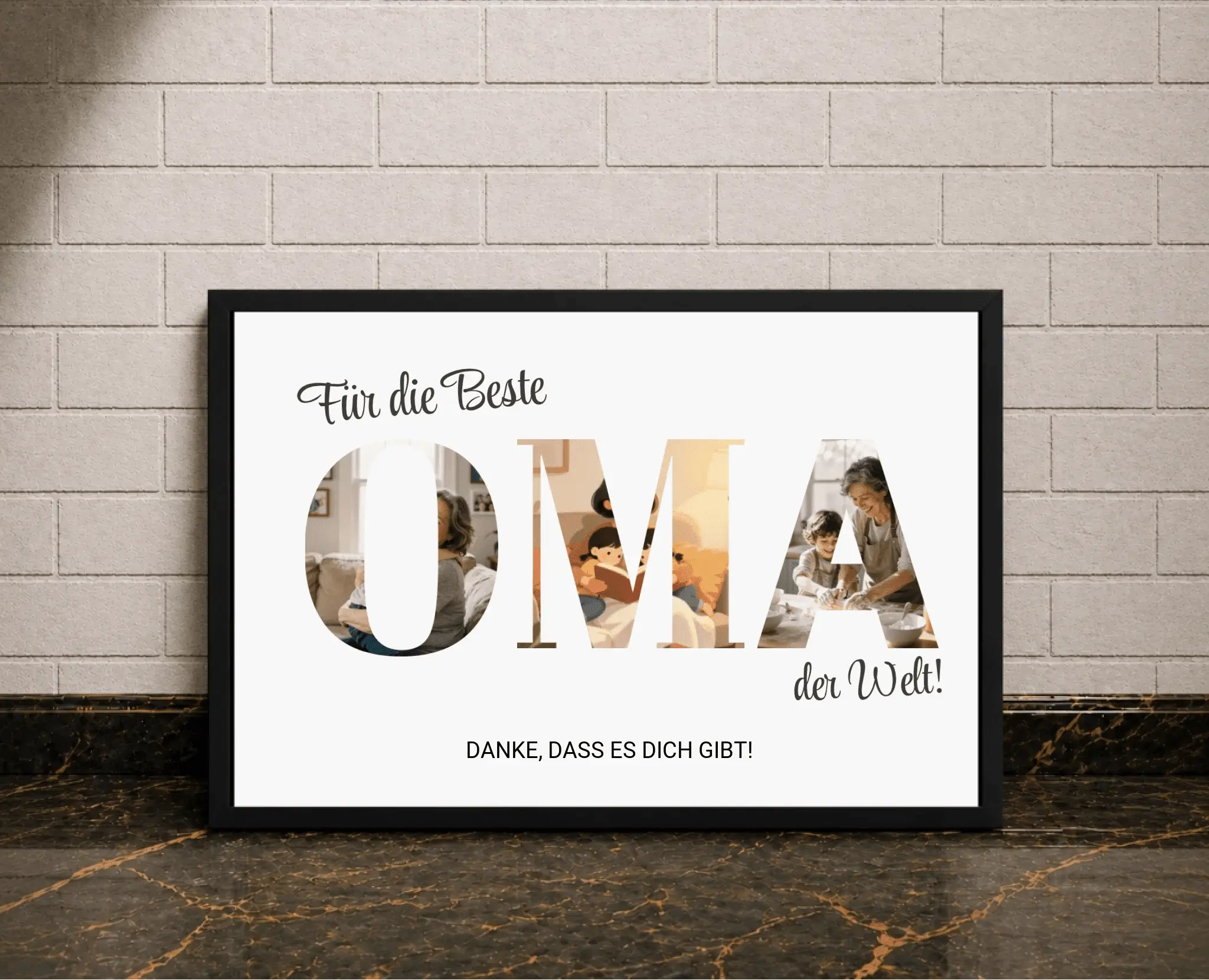 Personalisierte Poster - Beste Oma - liebehier