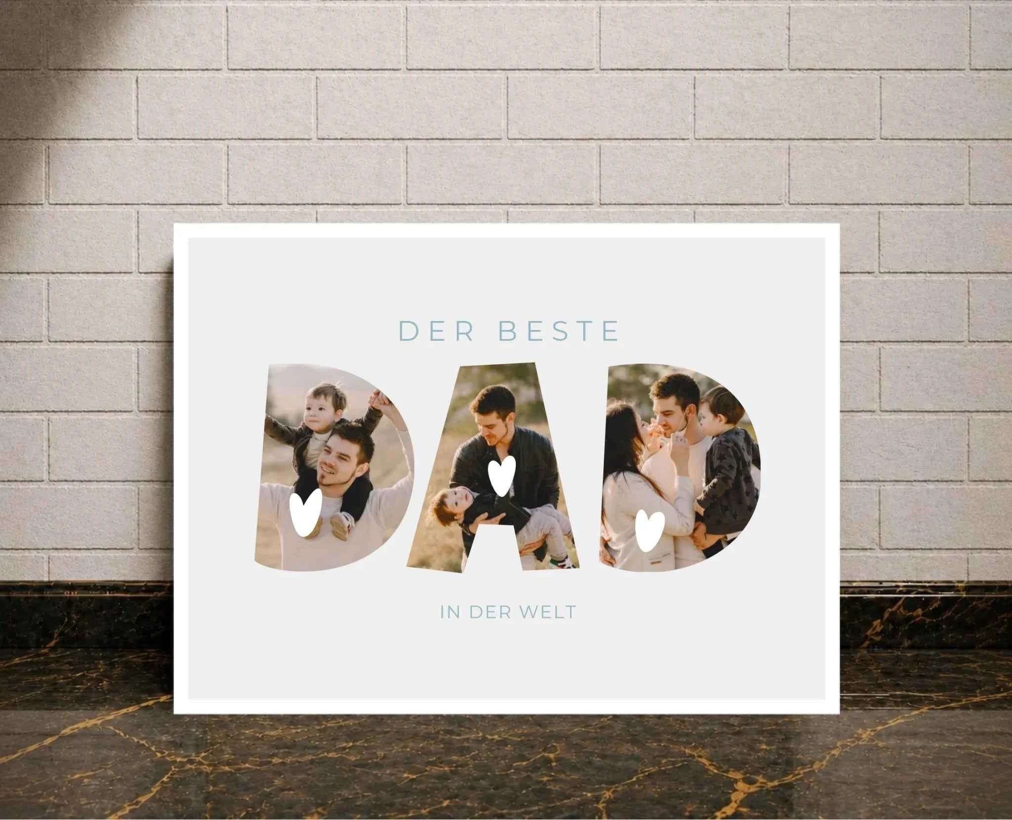 Personalisierte Papa Poster: Euer einzigartiges Kunstwerk für den besten Papa