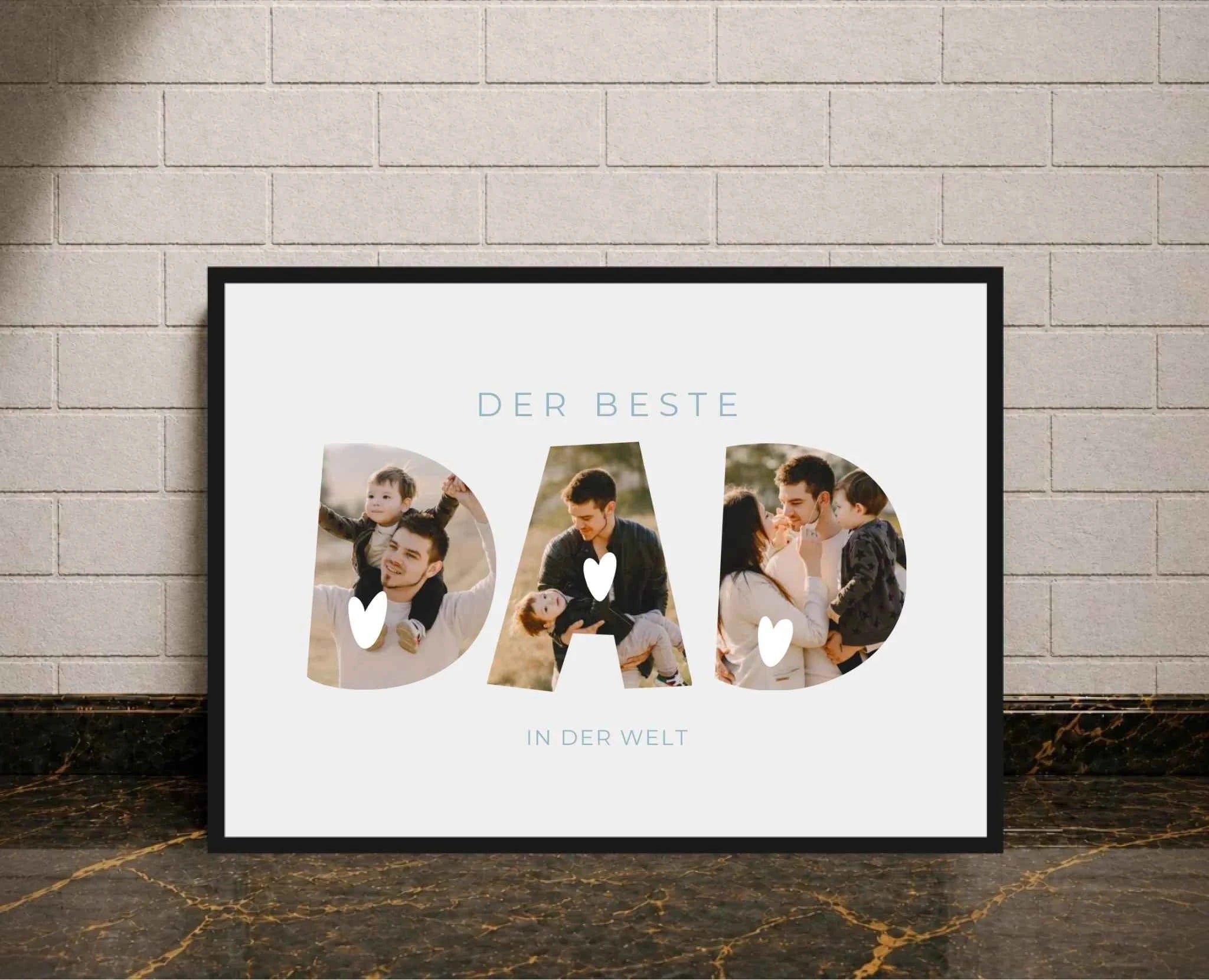 Personalisierte Papa Poster: Euer einzigartiges Kunstwerk für den besten Papa
