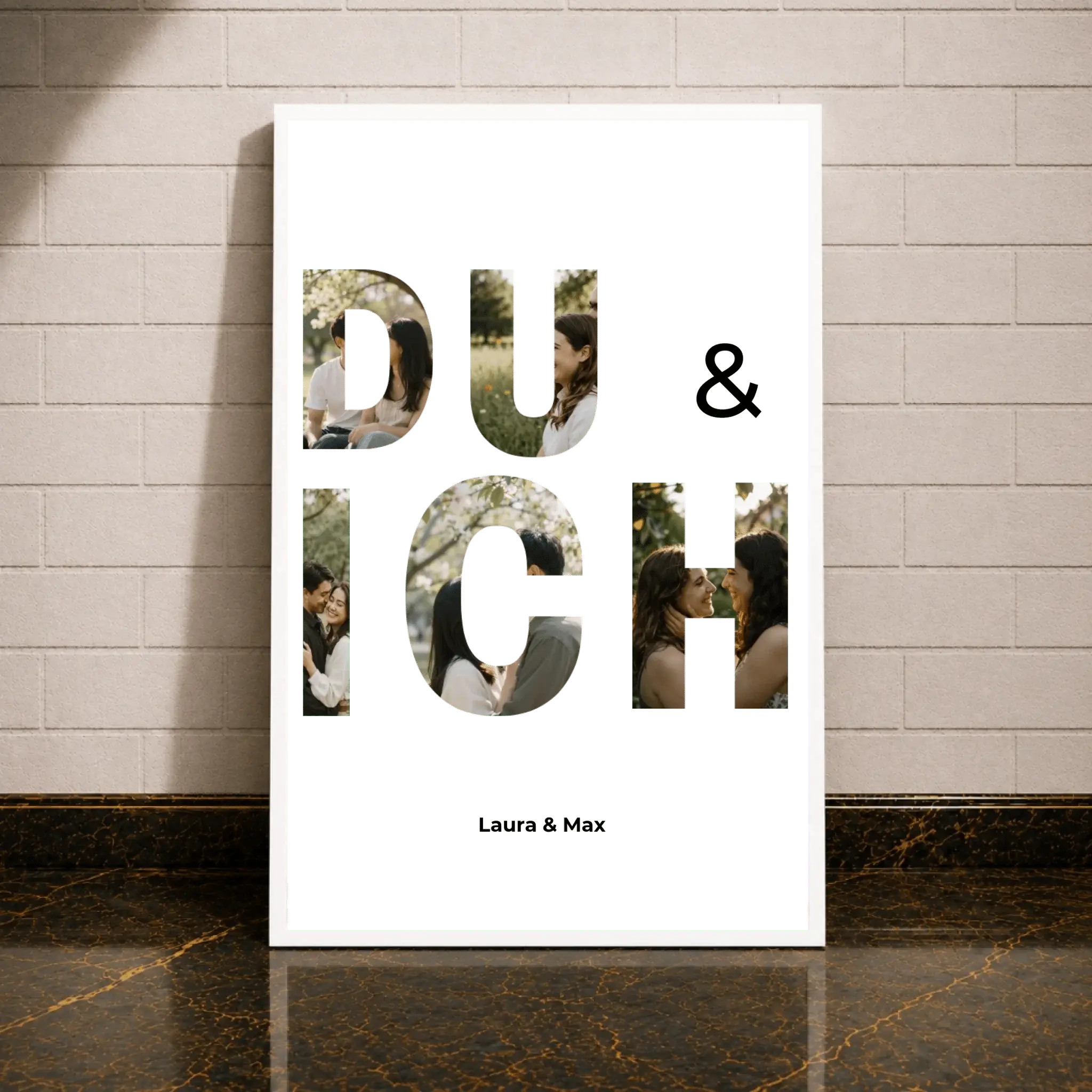 Personalisierte Poster - Du & Ich - liebehier