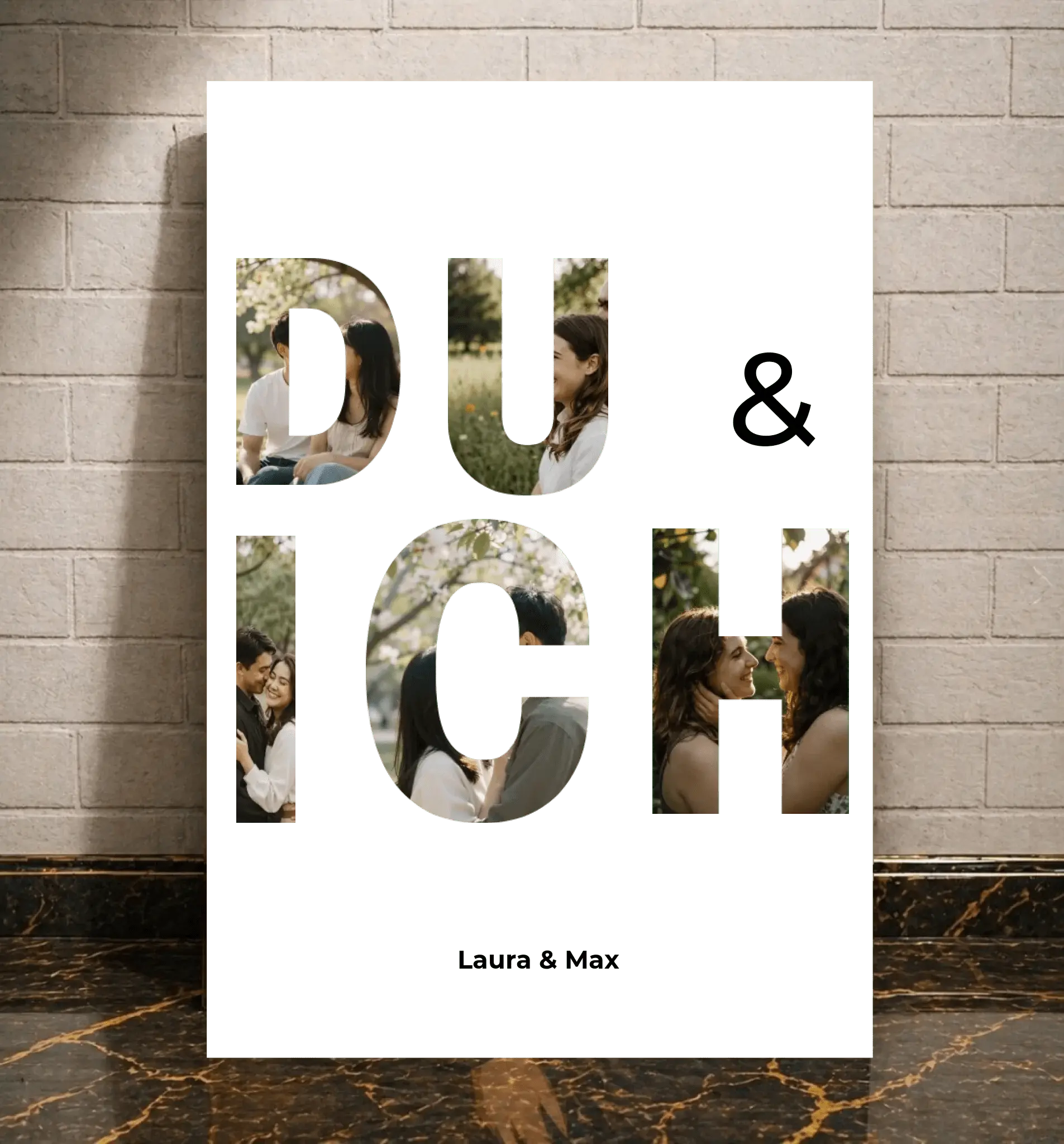Personalisierte Poster - Du & Ich - liebehier