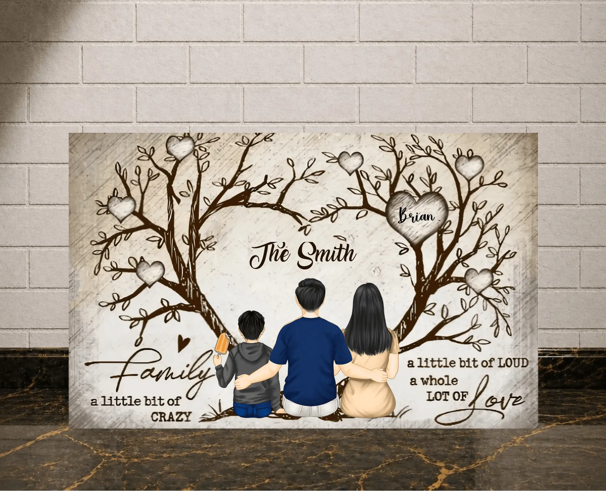Personalisierte Poster - Family Tree - liebehier