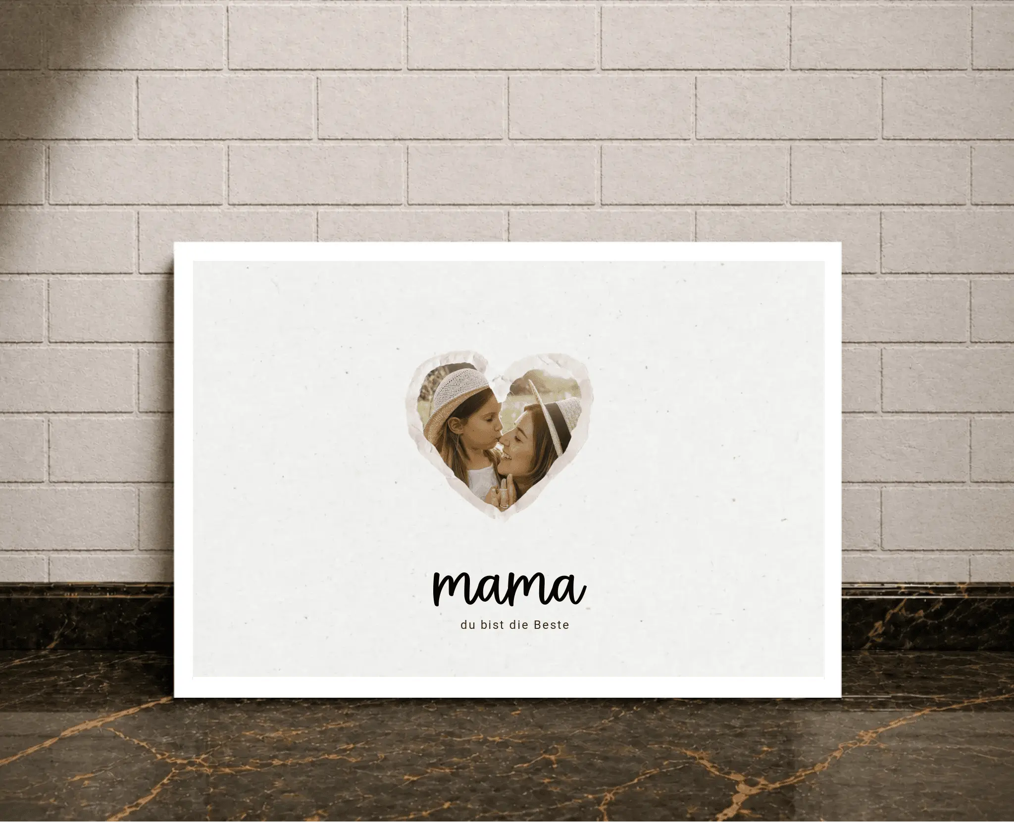 Personalisierte Poster -Mama, du bist die Beste - liebehier