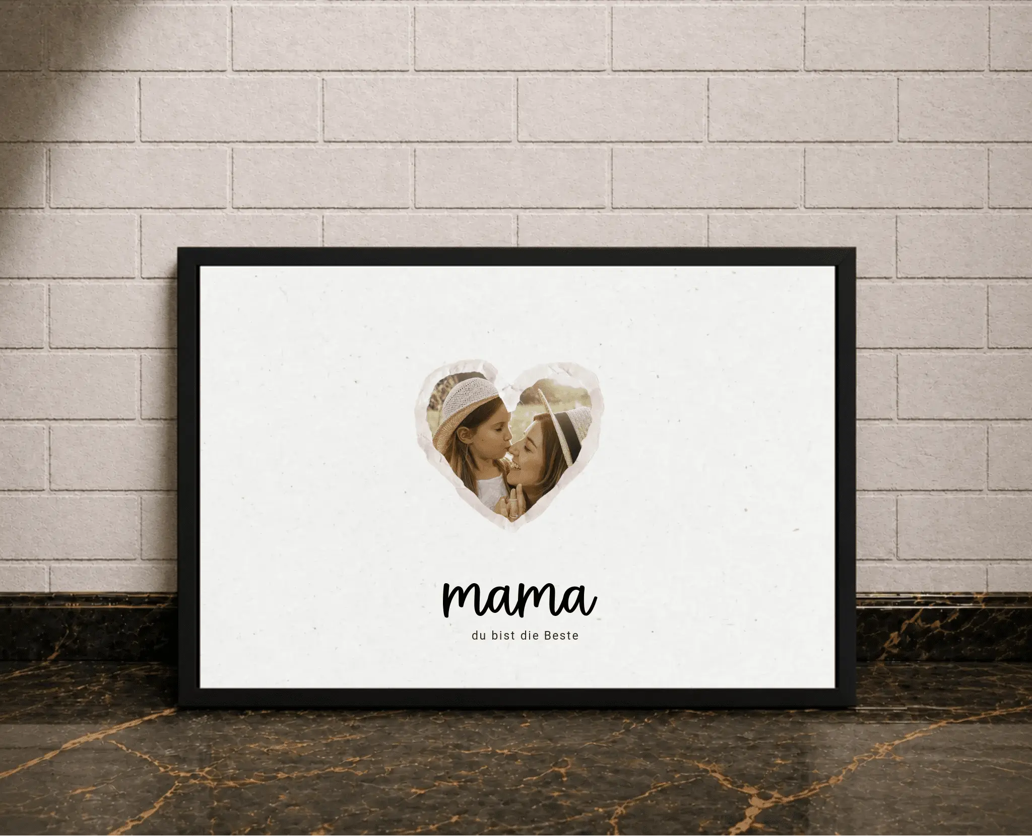 Personalisierte Poster -Mama, du bist die Beste - liebehier