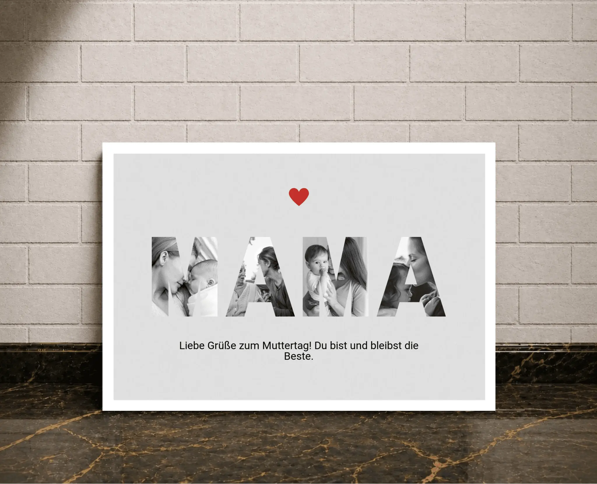 Personalisierte Poster -Mama Muttertag - liebehier