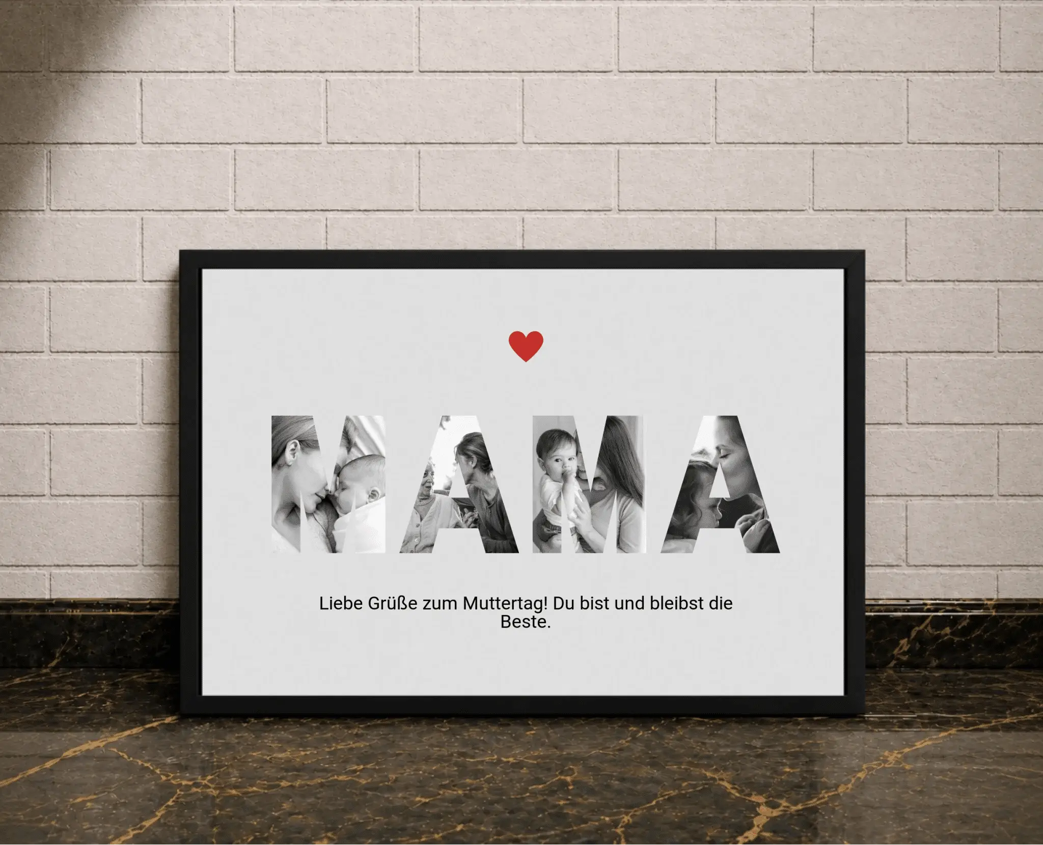 Personalisierte Poster -Mama Muttertag - liebehier