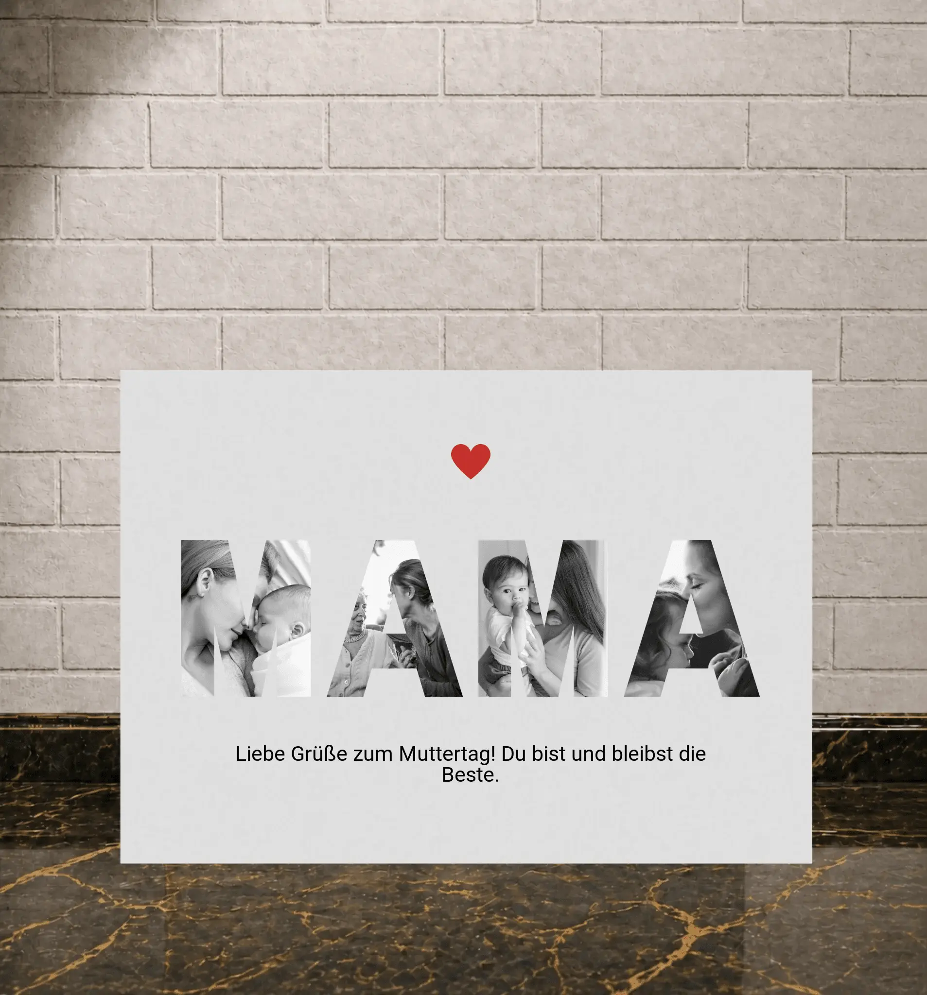 Personalisierte Poster -Mama Muttertag - liebehier