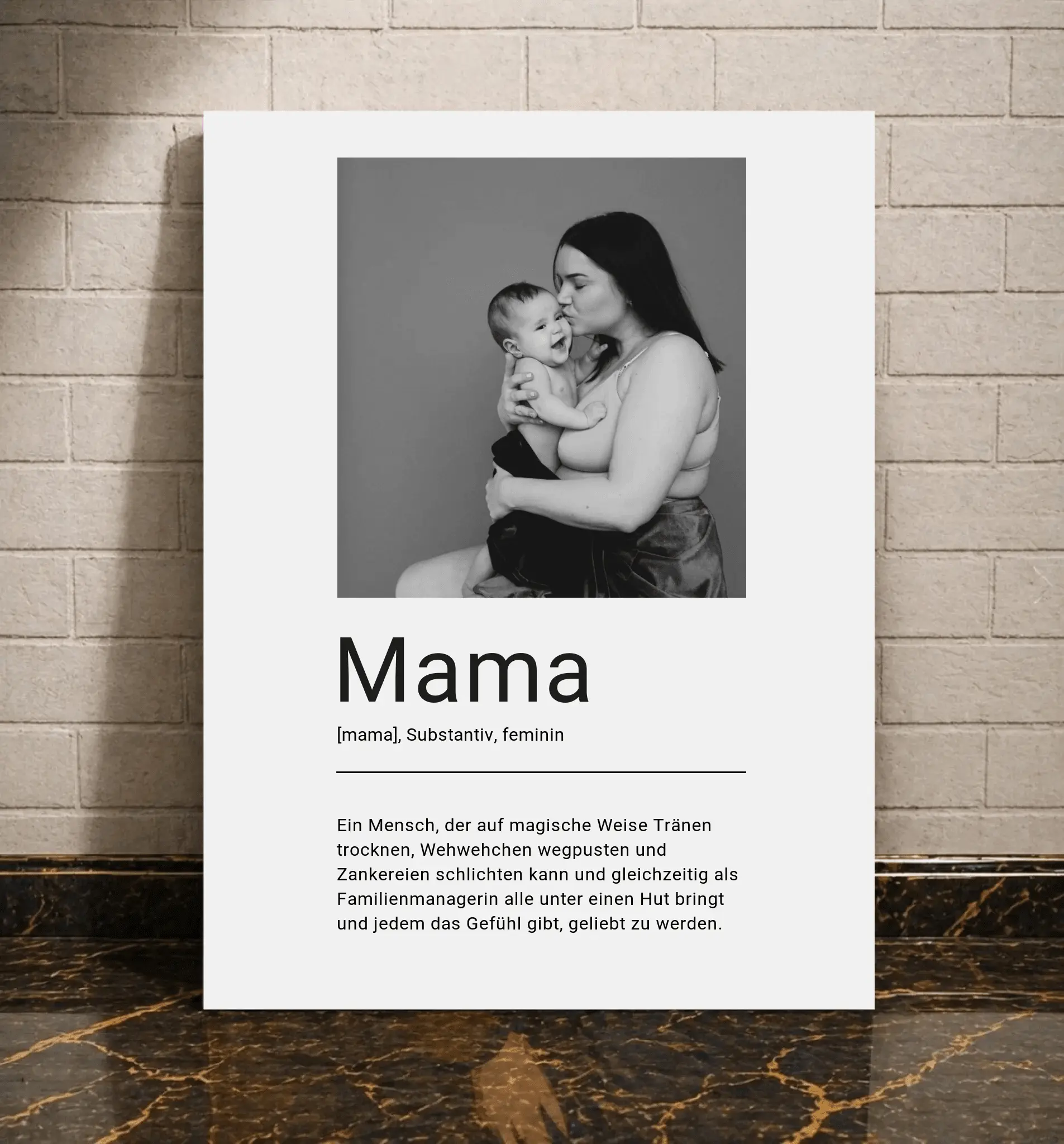 Personalisierte Poster -Mama Poster - liebehier