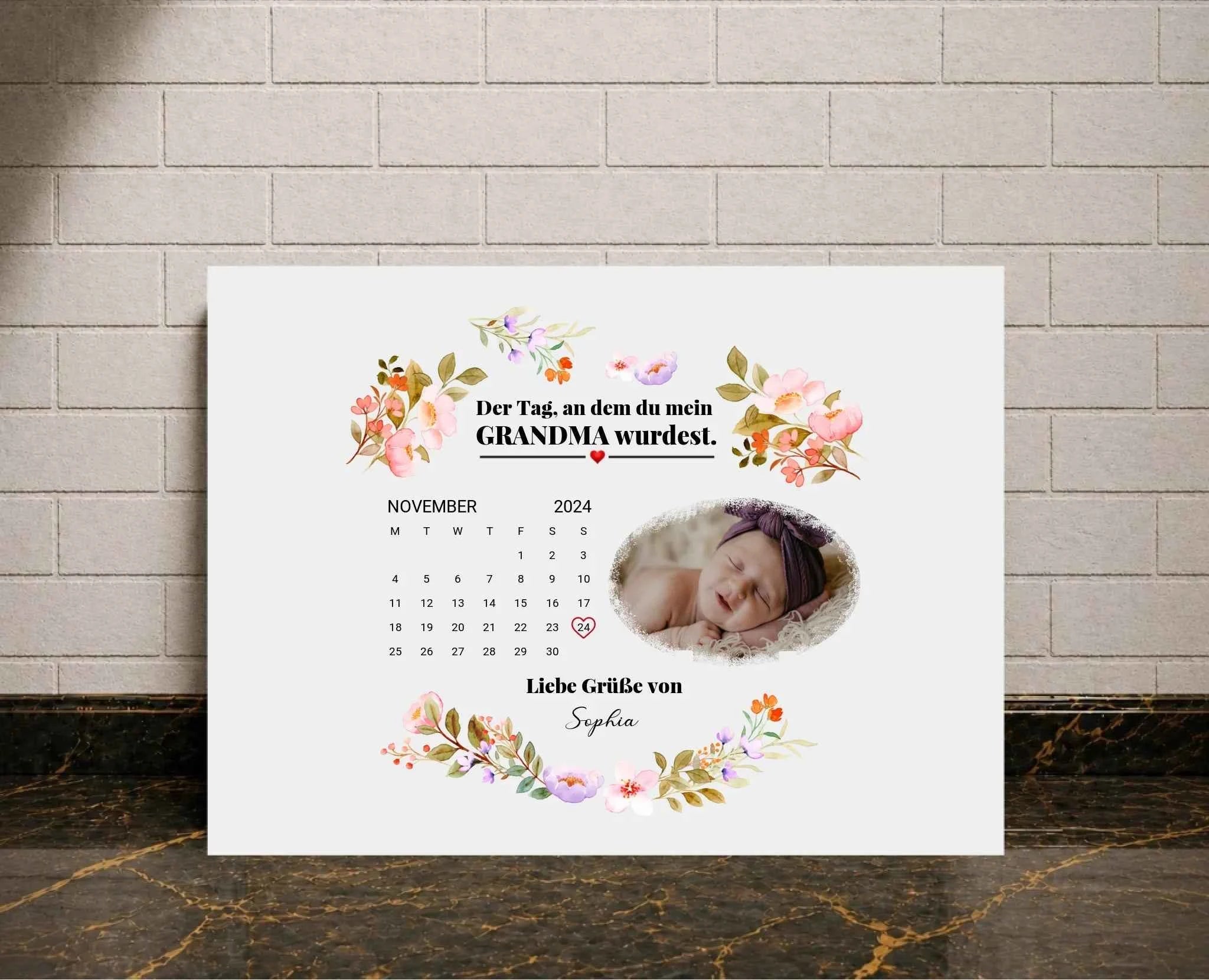 Personalisierte Poster -Muttertag Geburtstag
