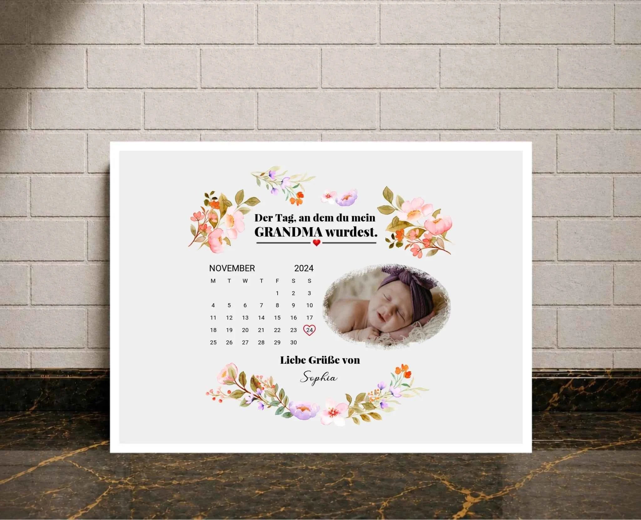 Personalisierte Poster -Muttertag Geburtstag