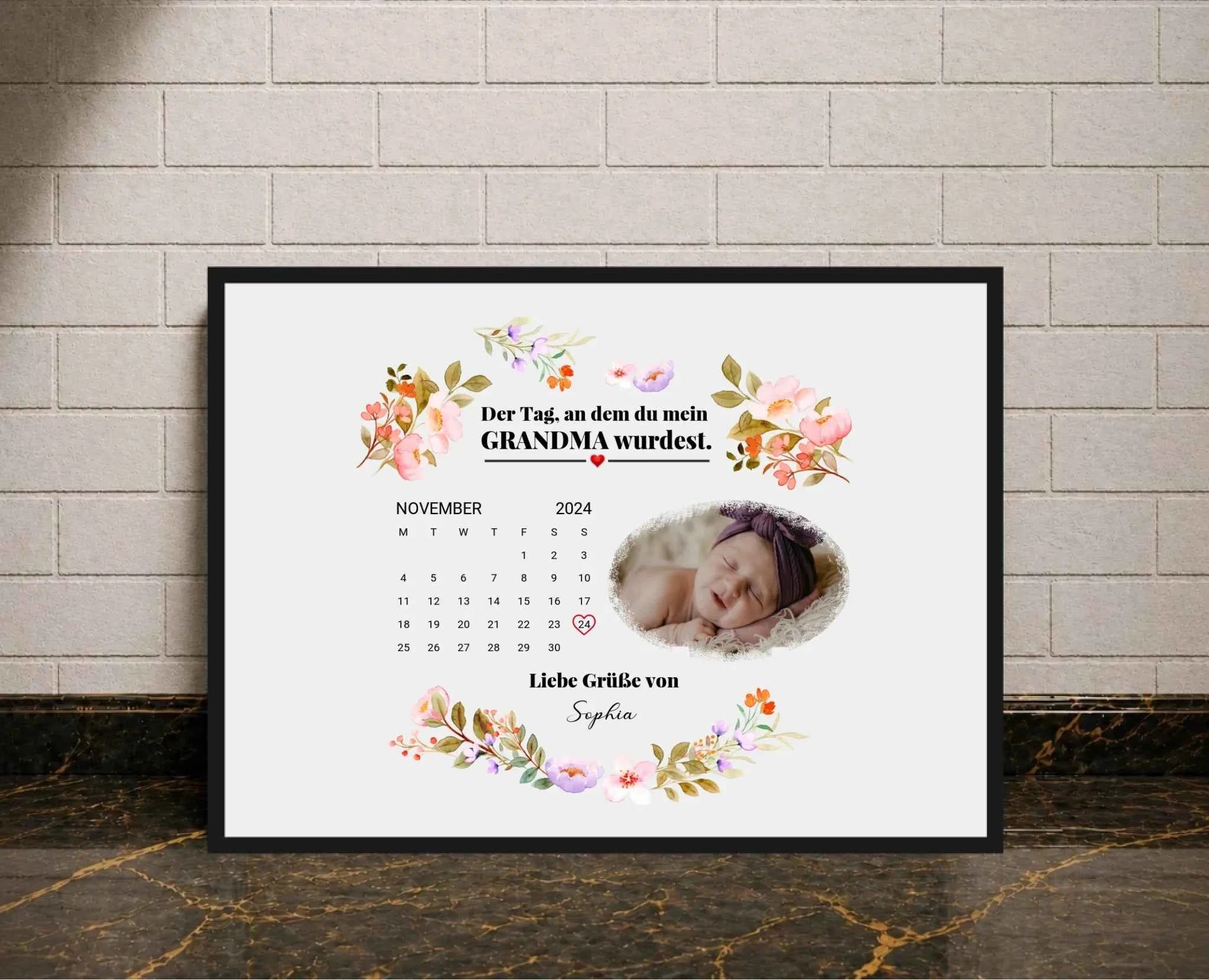 Personalisierte Poster -Muttertag Geburtstag