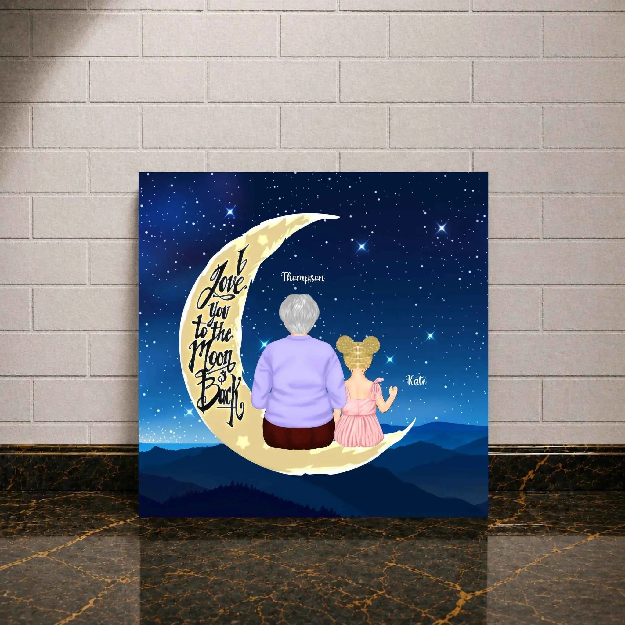 Personalisierte Poster -Muttertag Mund