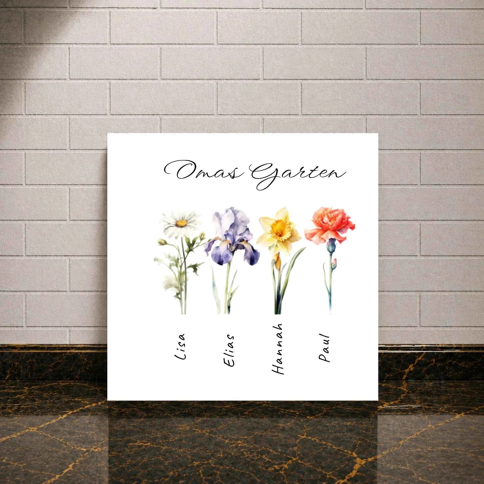 Personalisierte Poster - Omas Garten