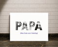 Personalisierte Poster -Papa Vetertag - liebehier