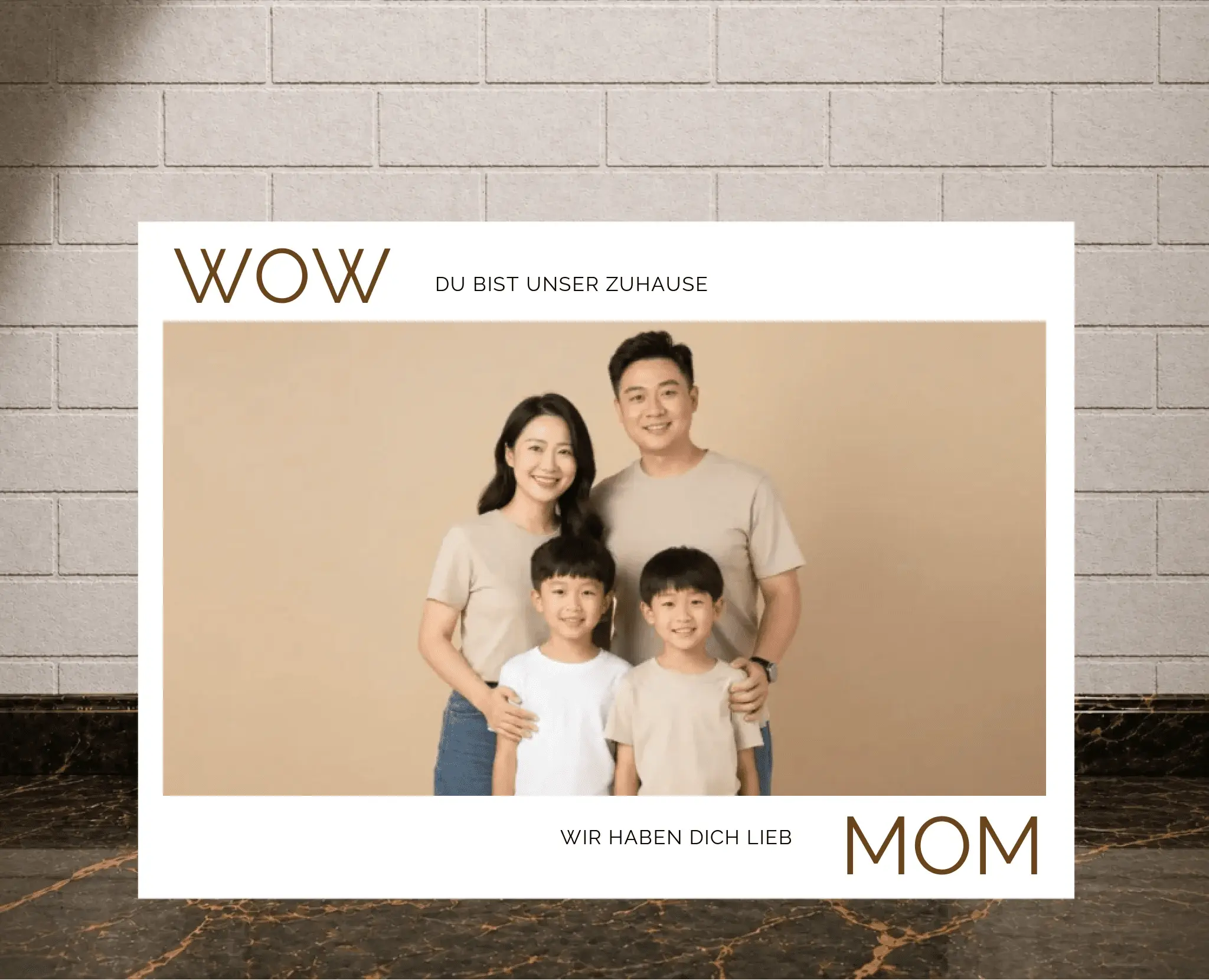 Personalisierte Poster - Wow Mom - liebehier