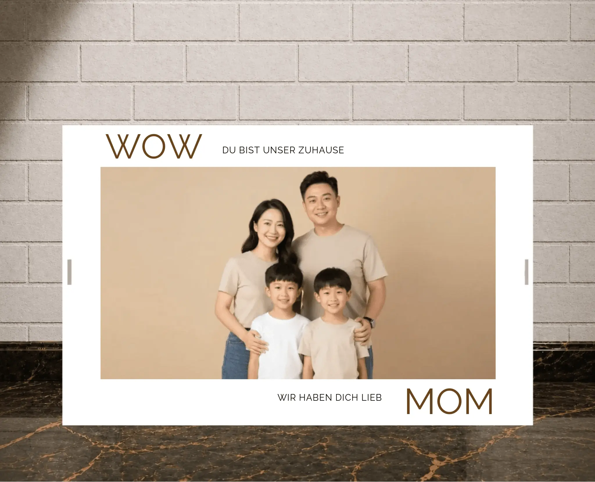 Personalisierte Poster - Wow Mom - liebehier