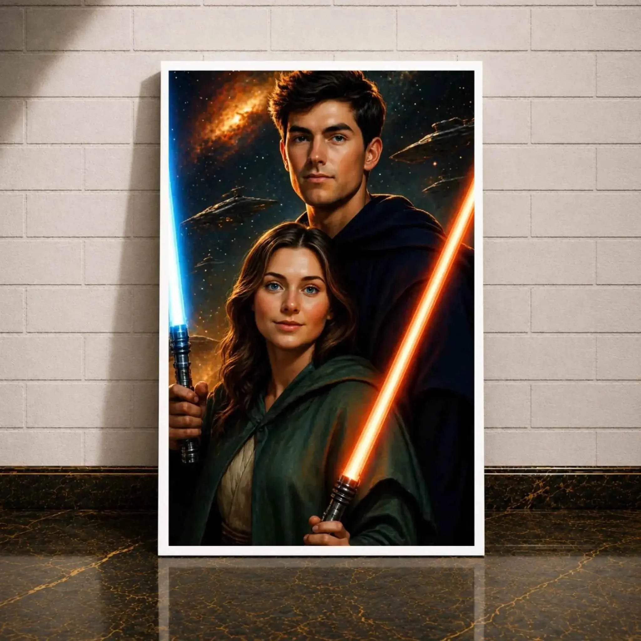 Personalisierte Star Wars Leinwand - Dein Foto als Teil der Galaxie