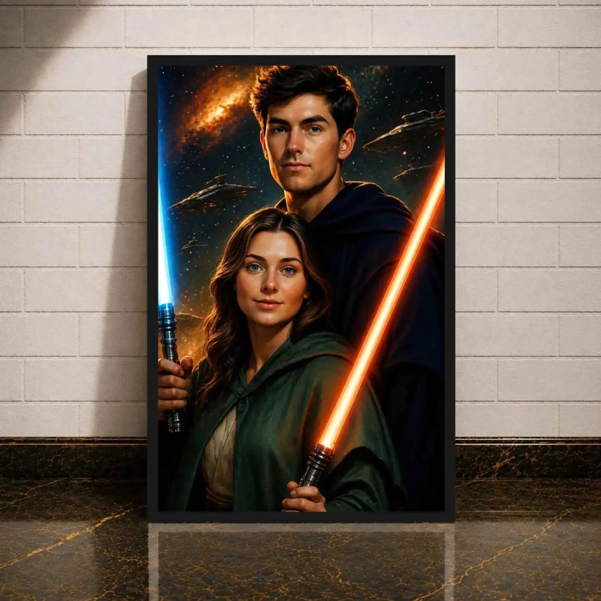 Personalisierte Star Wars Leinwand - Dein Foto als Teil der Galaxie
