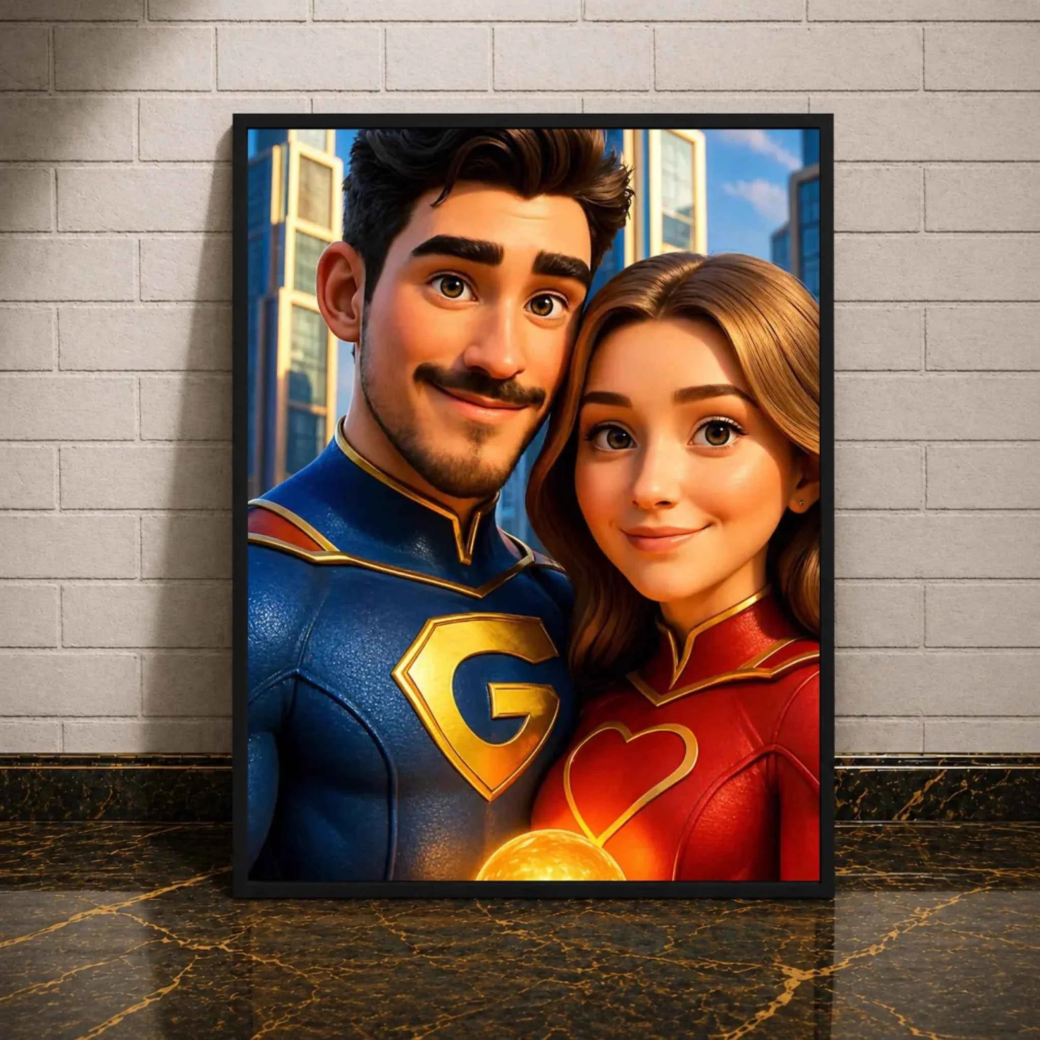 Super-Eltern Leinwand - Das perfekte Geschenk für Mama und Papa, einzigartige Kunstwerke