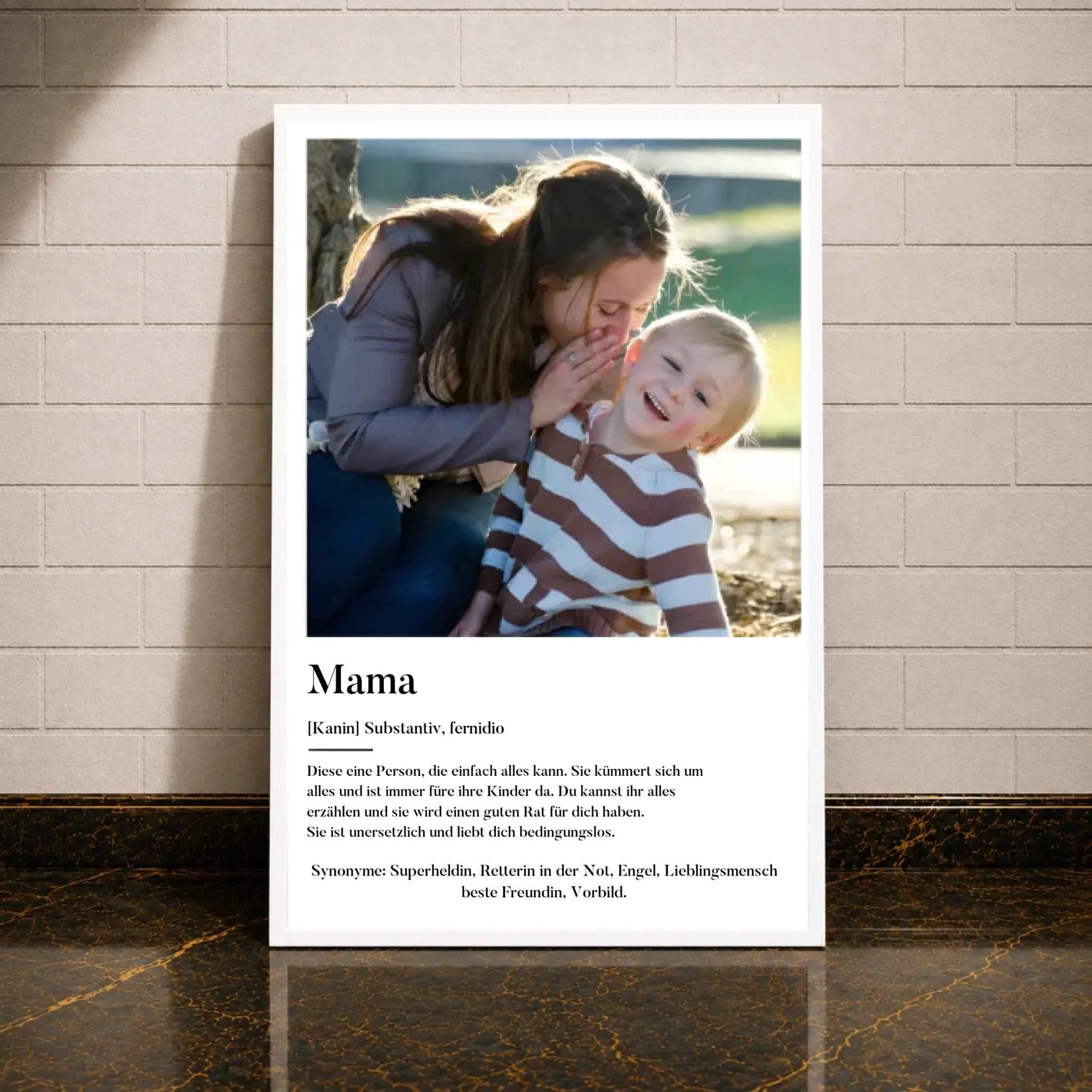Personalisiertes Poster - Definition Mama