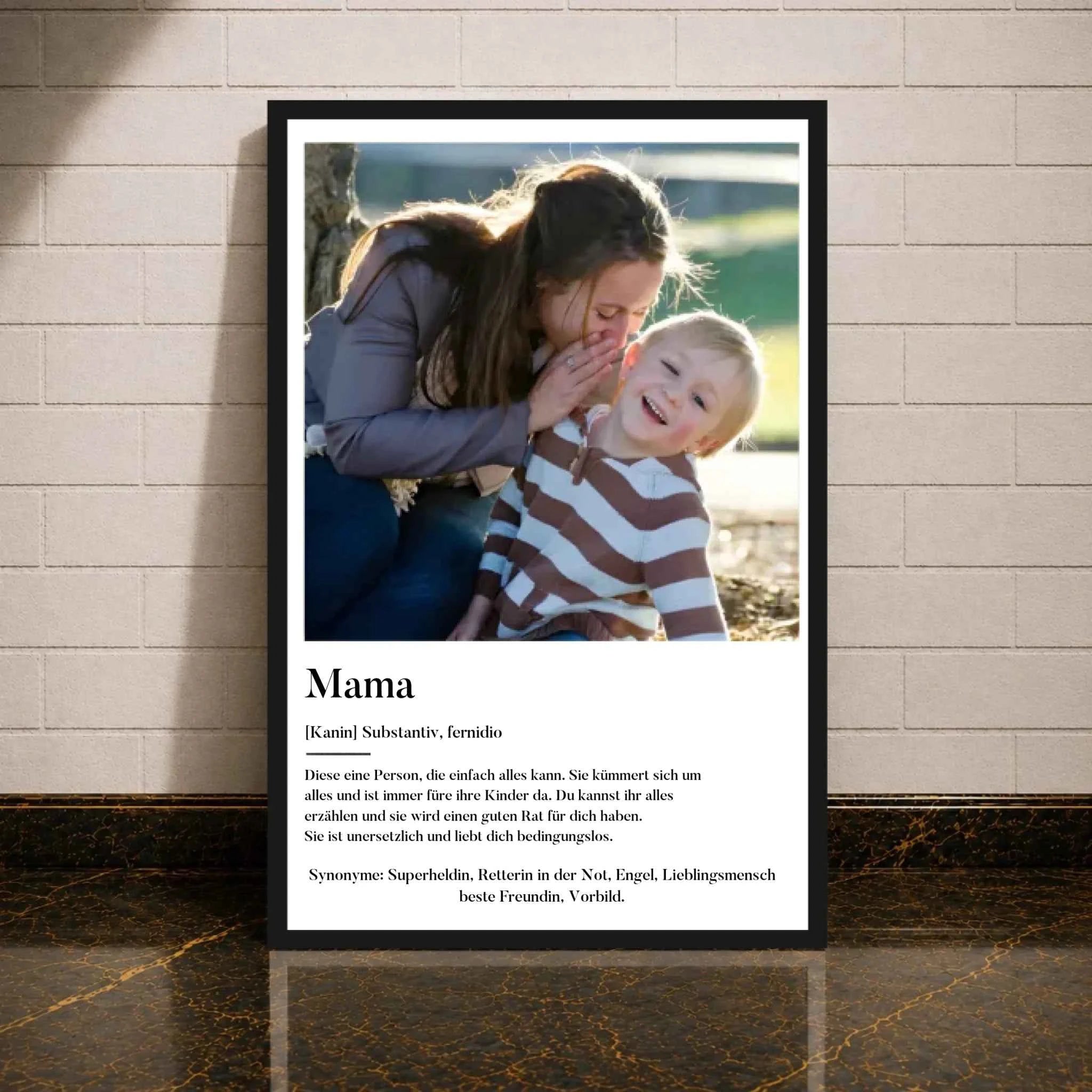 Personalisiertes Poster - Definition Mama