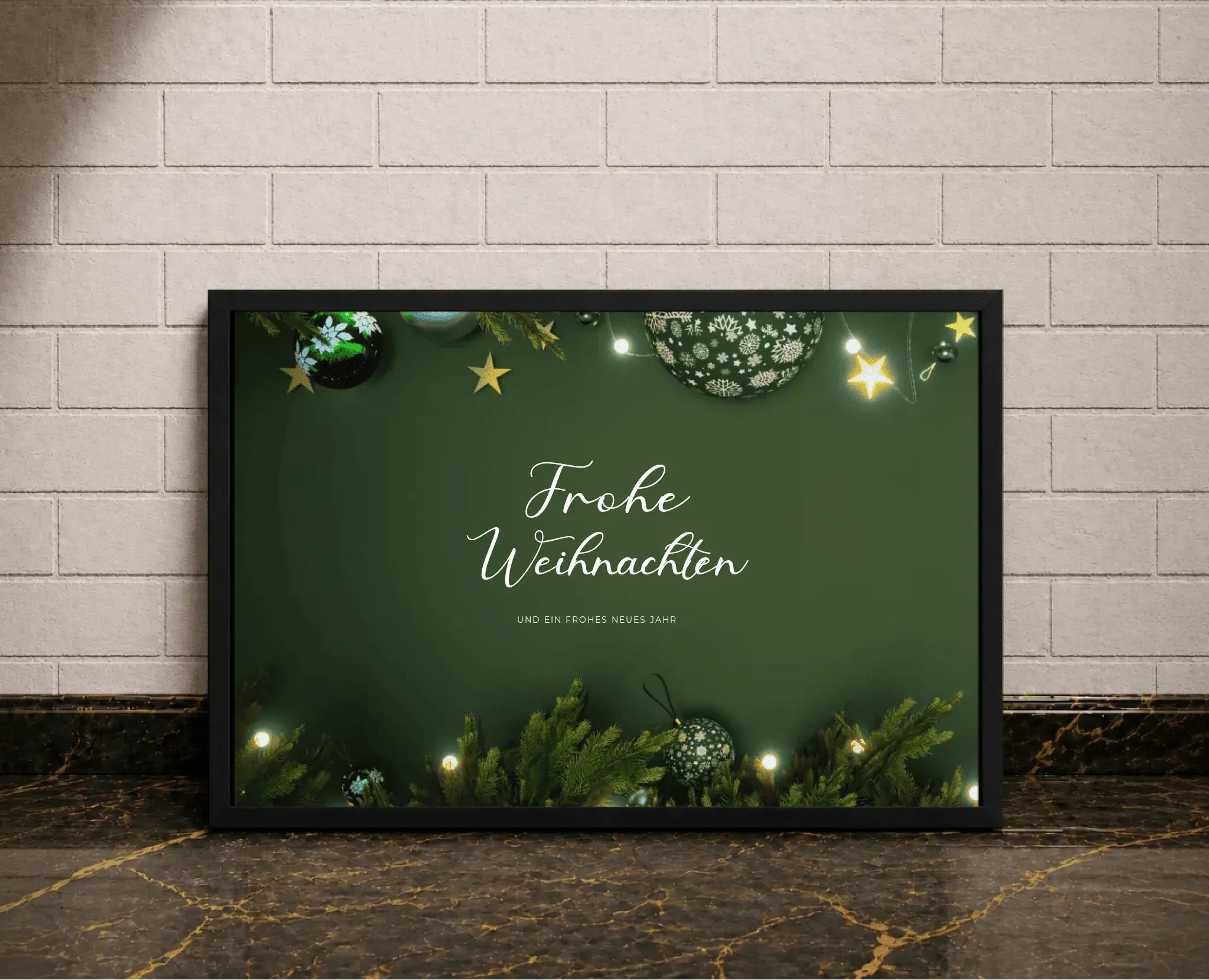 Personalisiertes Poster – Frohe Weihnachten - liebehier