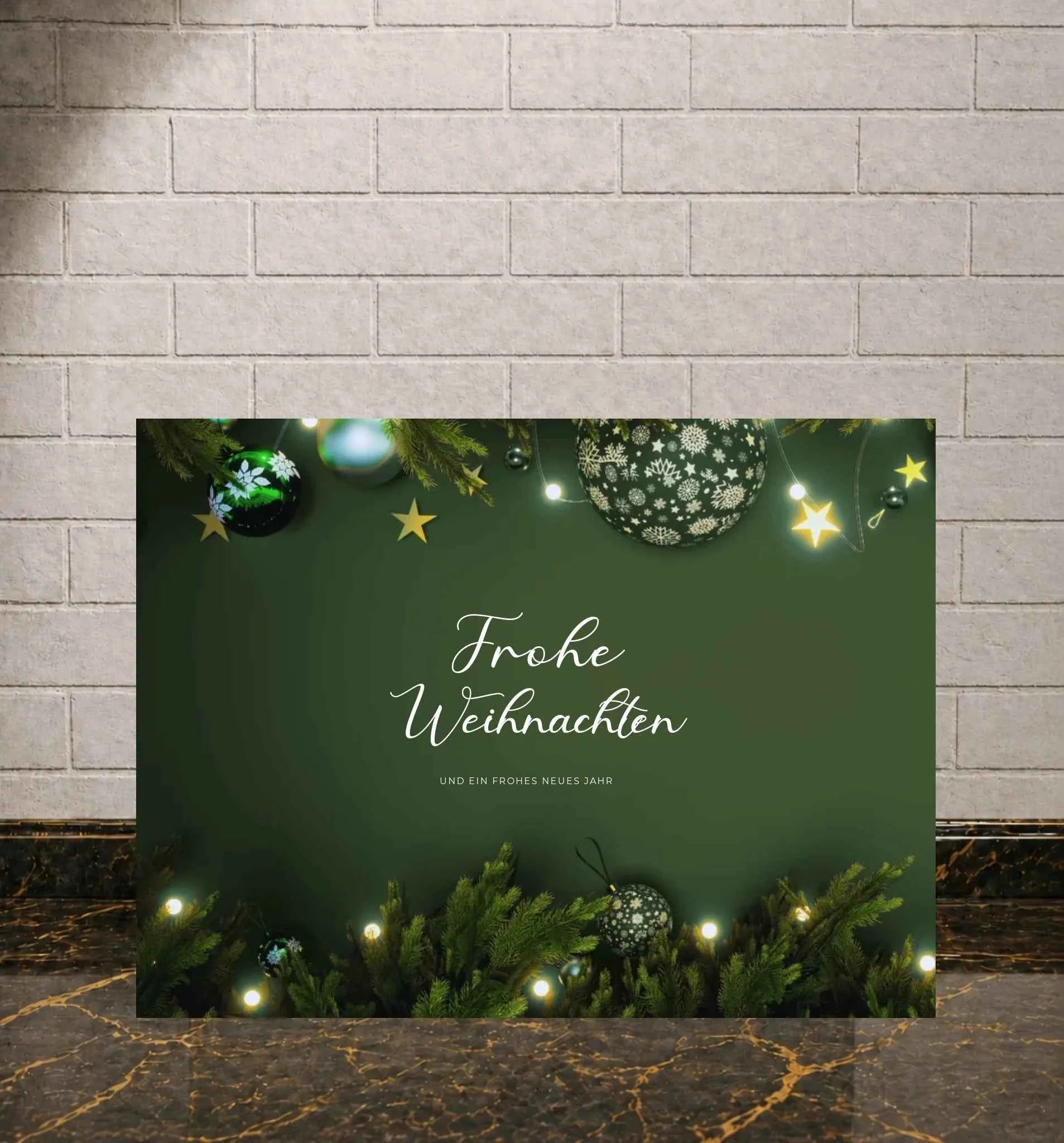 Personalisiertes Poster – Frohe Weihnachten
