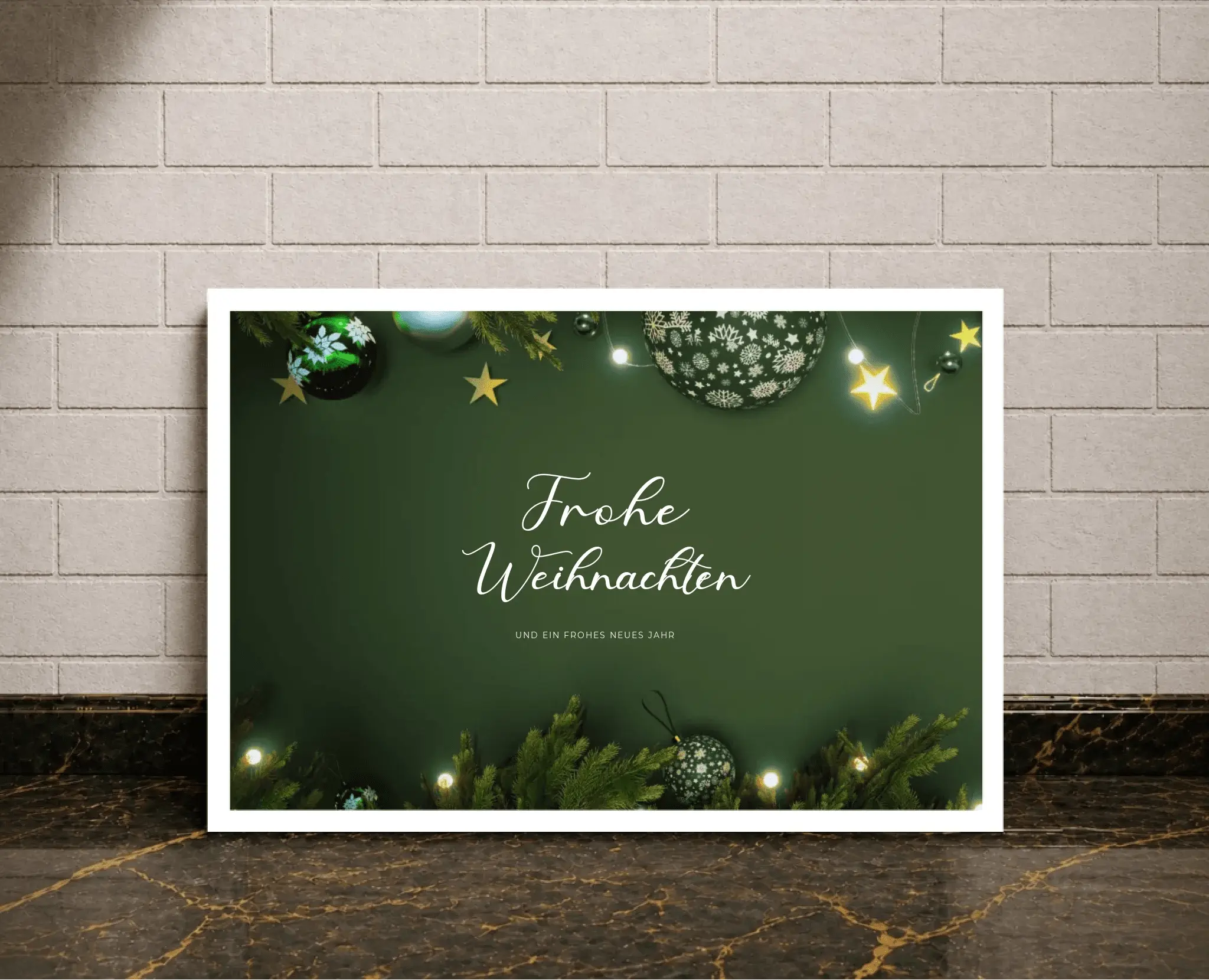 Personalisiertes Poster – Frohe Weihnachten - liebehier