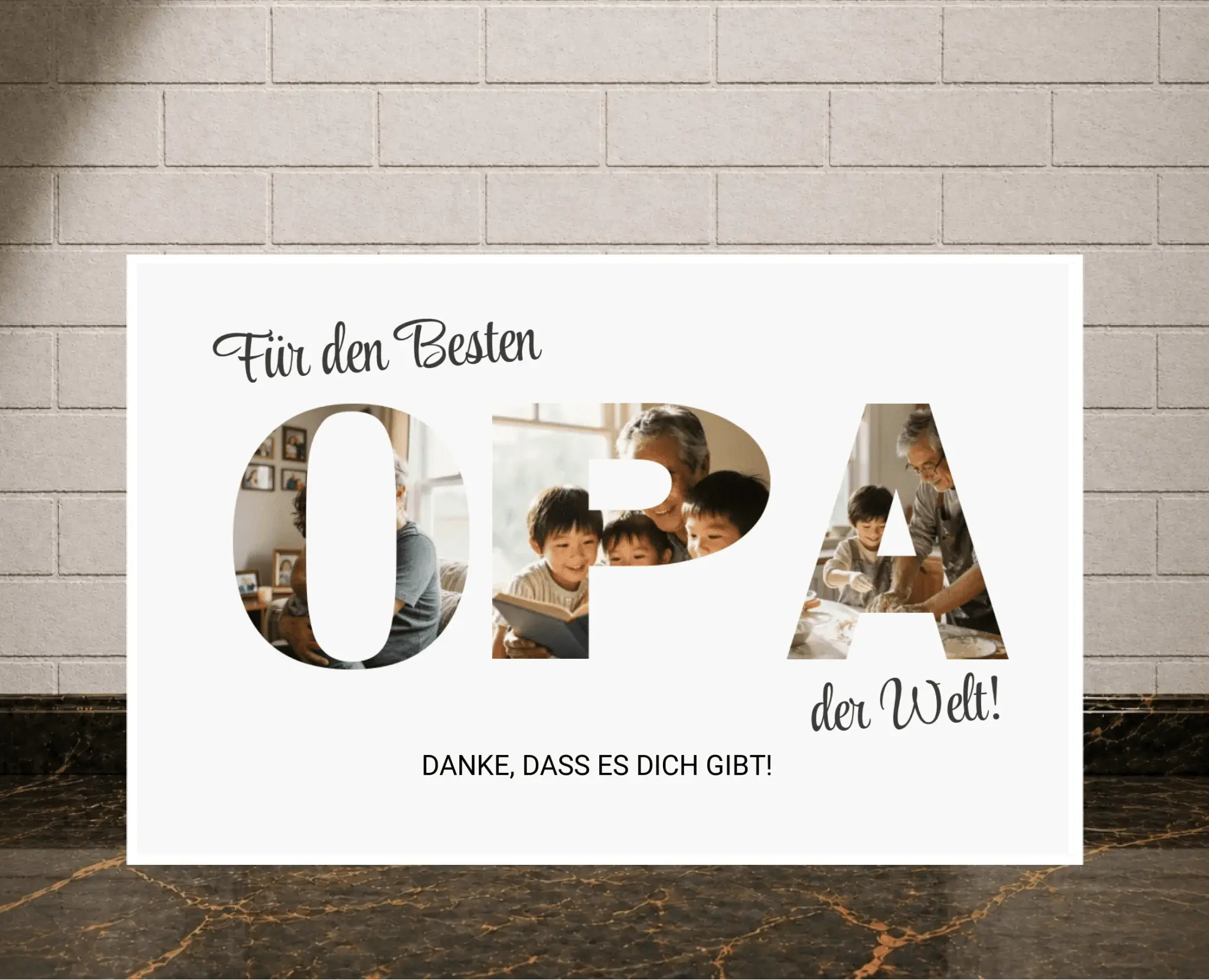 Personalisiertes Poster - Für die besten Opa der Welt - liebehier