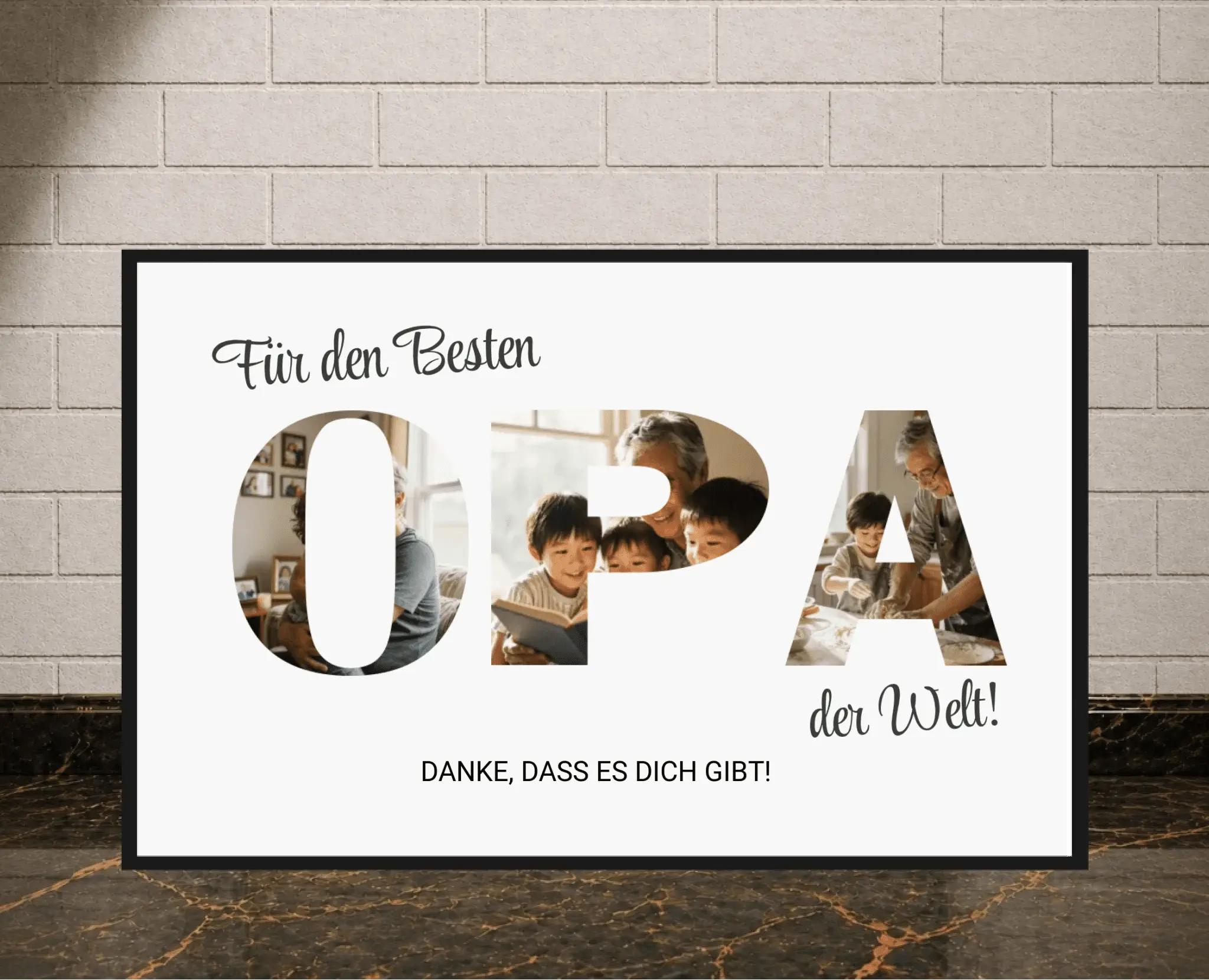 Personalisiertes Poster - Für die besten Opa der Welt - liebehier