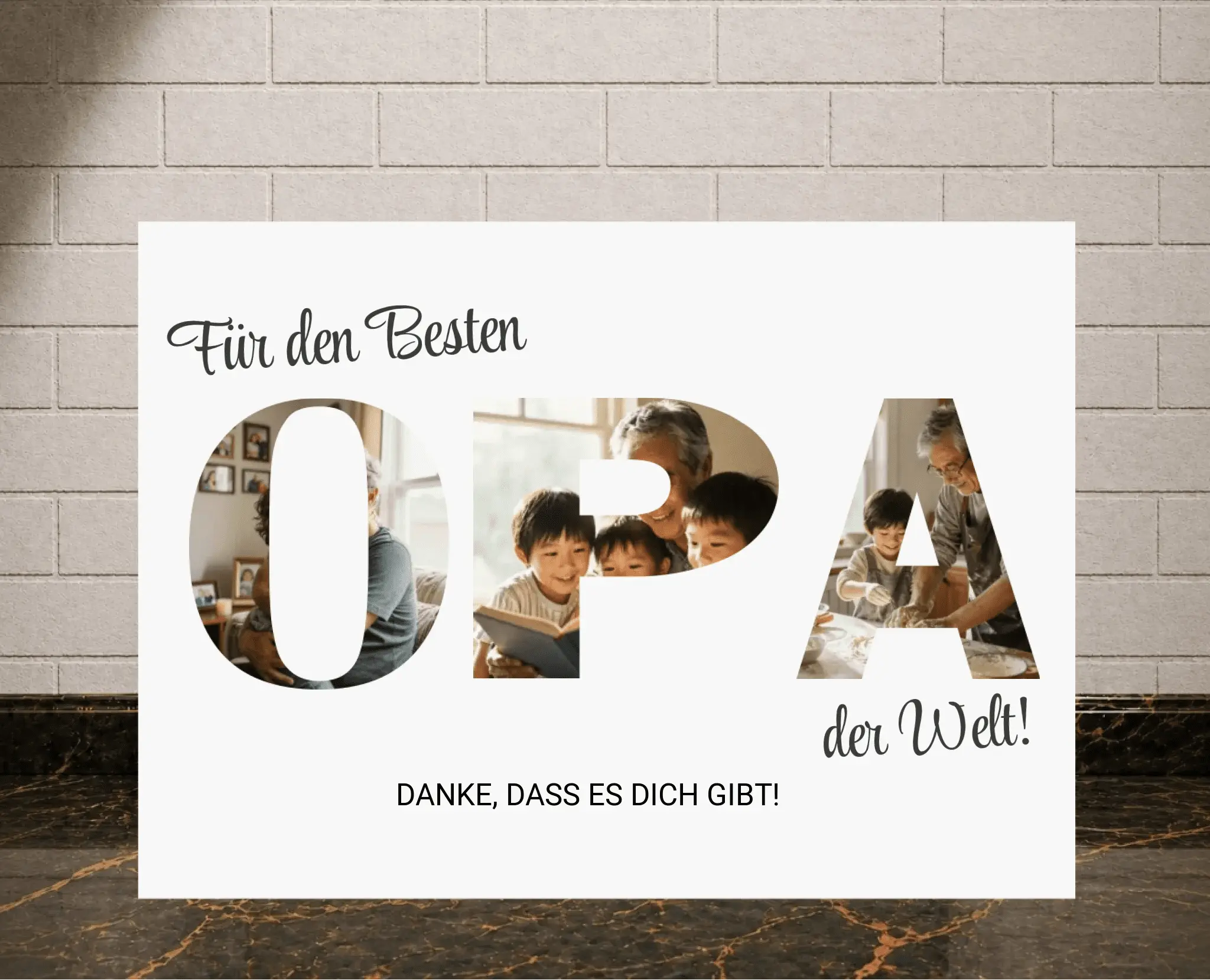 Personalisiertes Poster - Für die besten Opa der Welt - liebehier