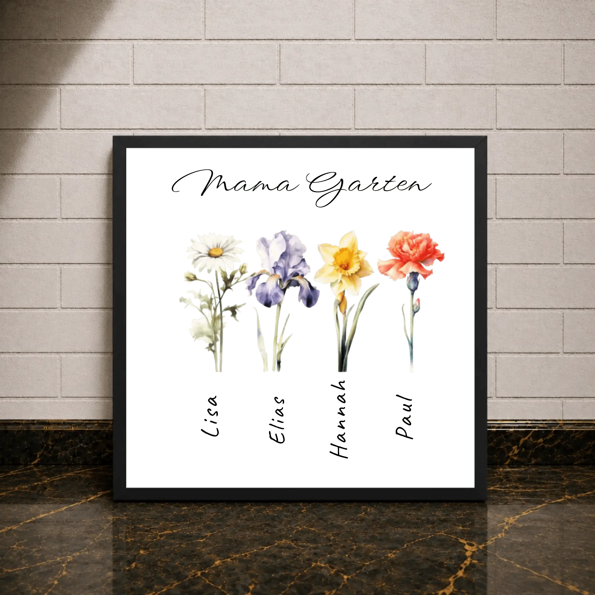 Personalisiertes Poster - Mama Garten - liebehier