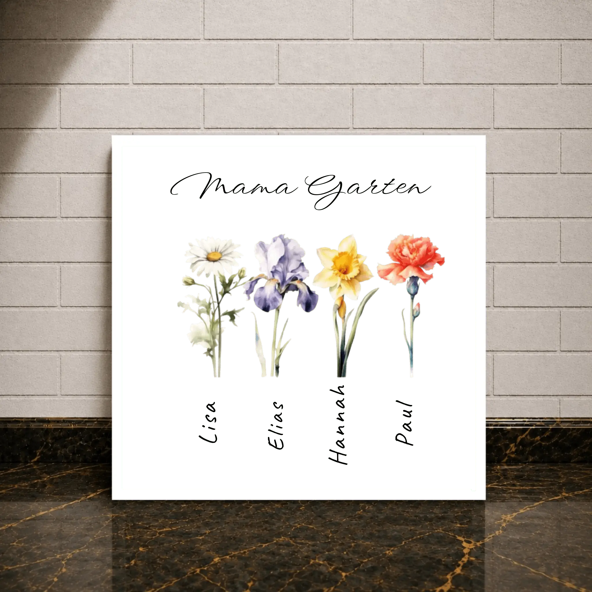 Personalisiertes Poster - Mama Garten - liebehier